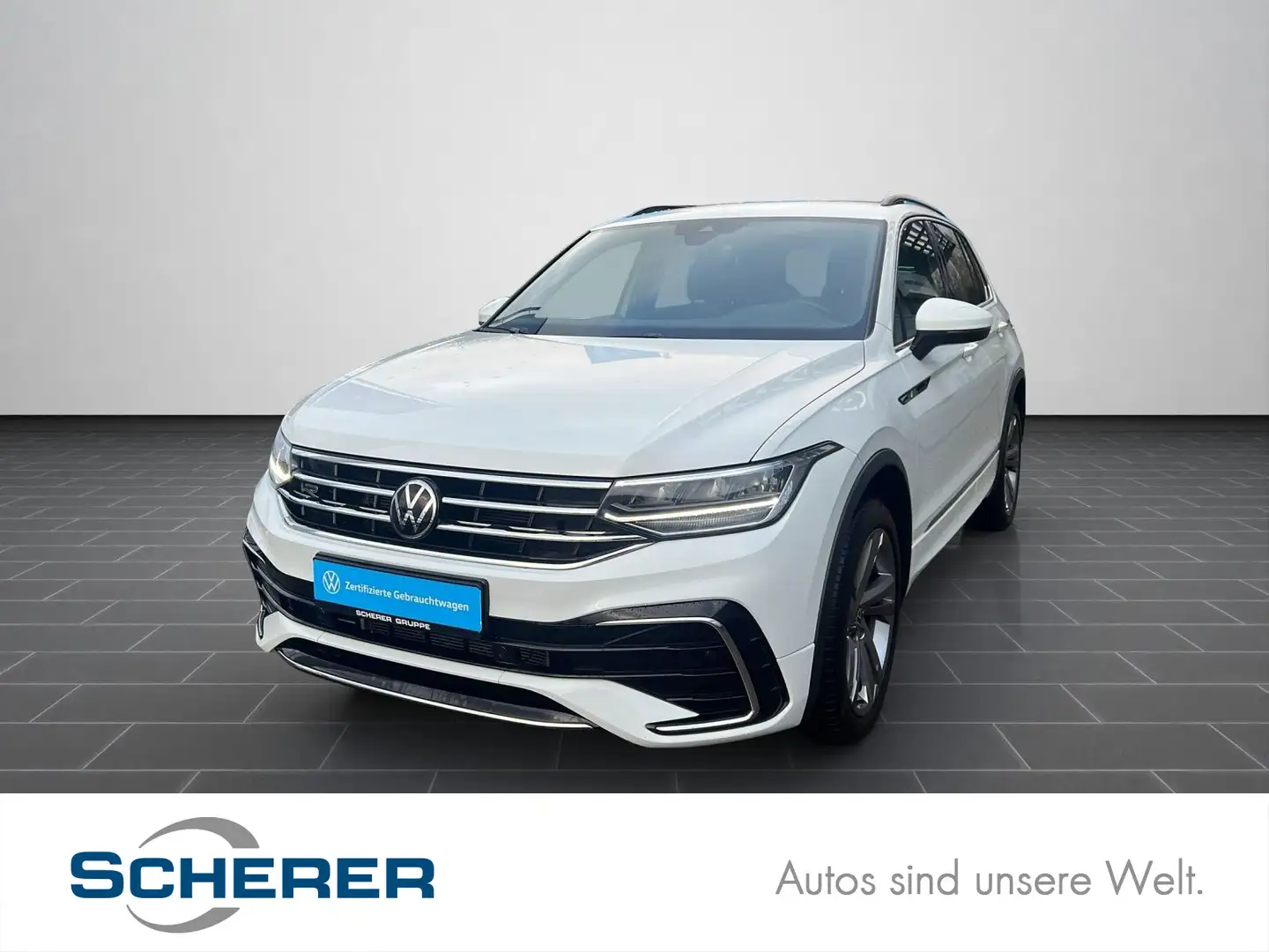 Volkswagen Tiguan R-Line 2.0 TDI DSG 4x4 NAVI CARPLAY ACC Weiß - 1