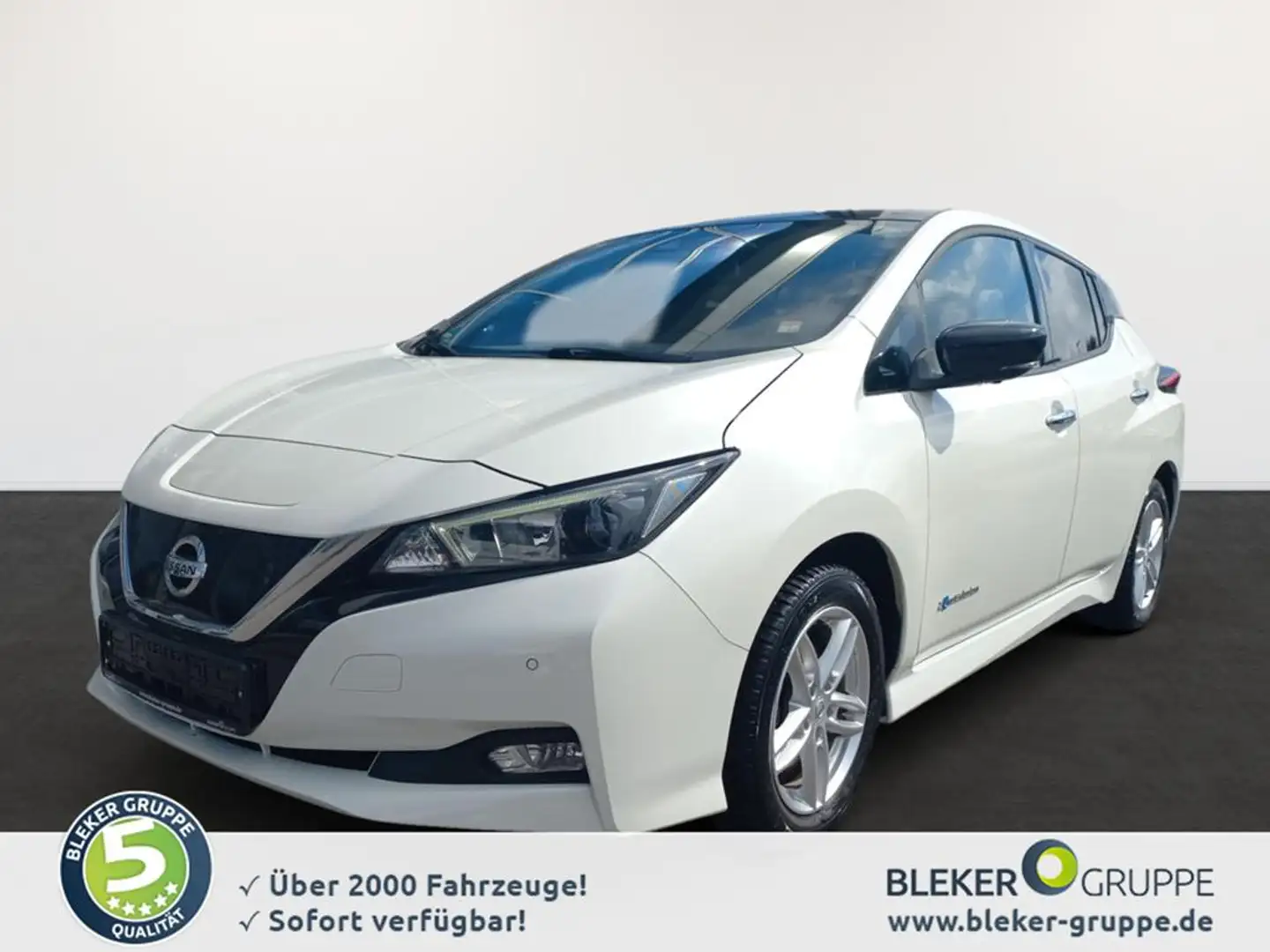 Nissan Leaf 40kwh N-Connecta 2 Farbenlackierung Weiß - 1