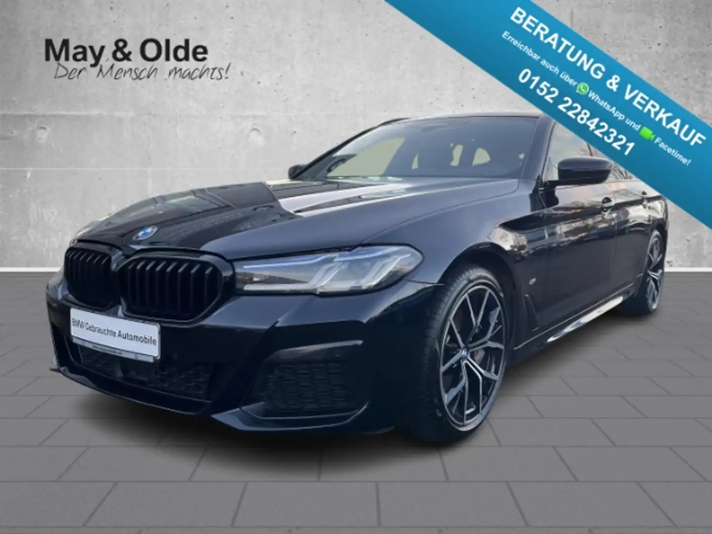 BMW 530 D xDRIVE M SPORT ACC PANO RFK LASER LEDER KOMFORTS Noir - 1