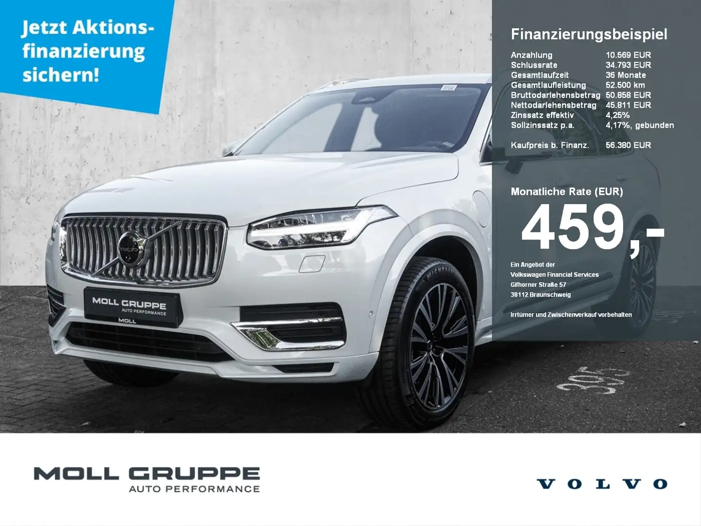 Volvo XC90 T8 AWD Plus Bright MATRIX ACC AUT DYNLICHT Weiß - 1