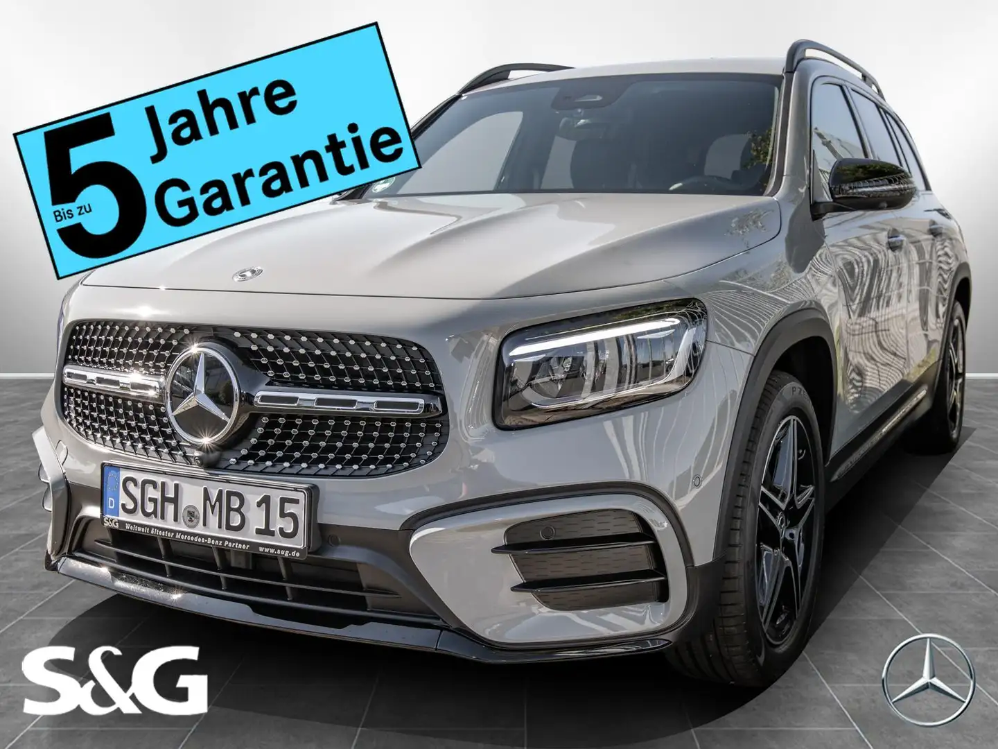 Mercedes-Benz GLB 200 d AMG MBUX+360°+LED+AHK+Night+Fahrass.+ Grijs - 1