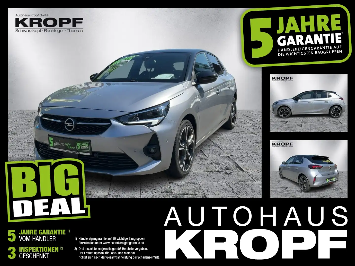 Opel Corsa F 1.2 Turbo Ultimate KAMERA+SHZ+PDC Grijs - 1