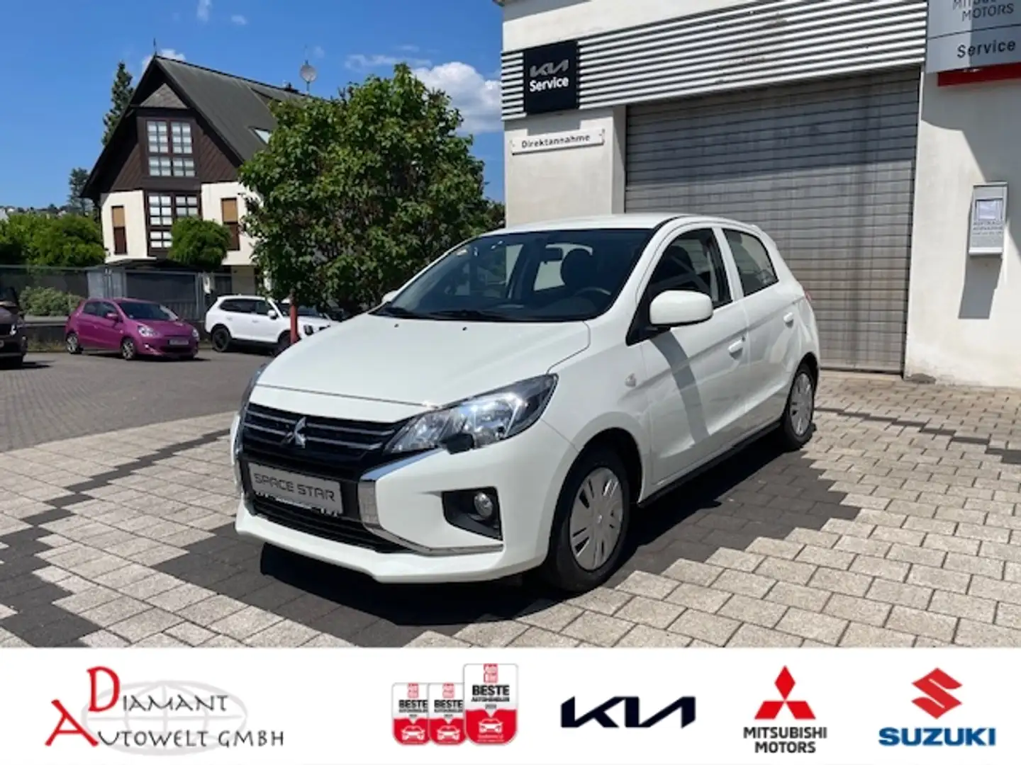 Mitsubishi Space Star 1.2 PLUS Klima // Car-Play // Zentralv. Blanc - 1