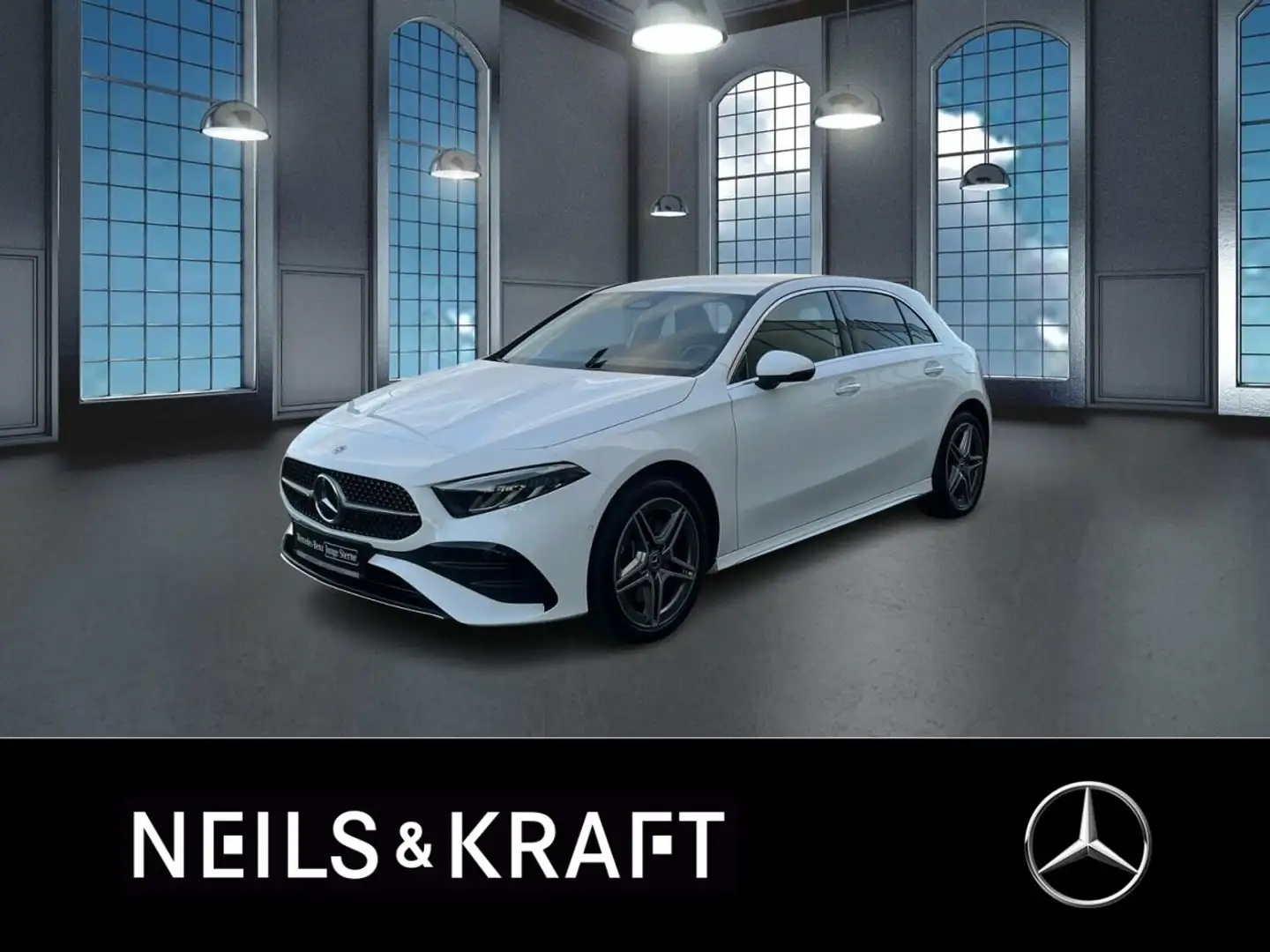 Mercedes-Benz A 250 e AMG+TOTW+AMBIENTE+KAM+LED+NAVI+PDC+WIDE Weiß - 1