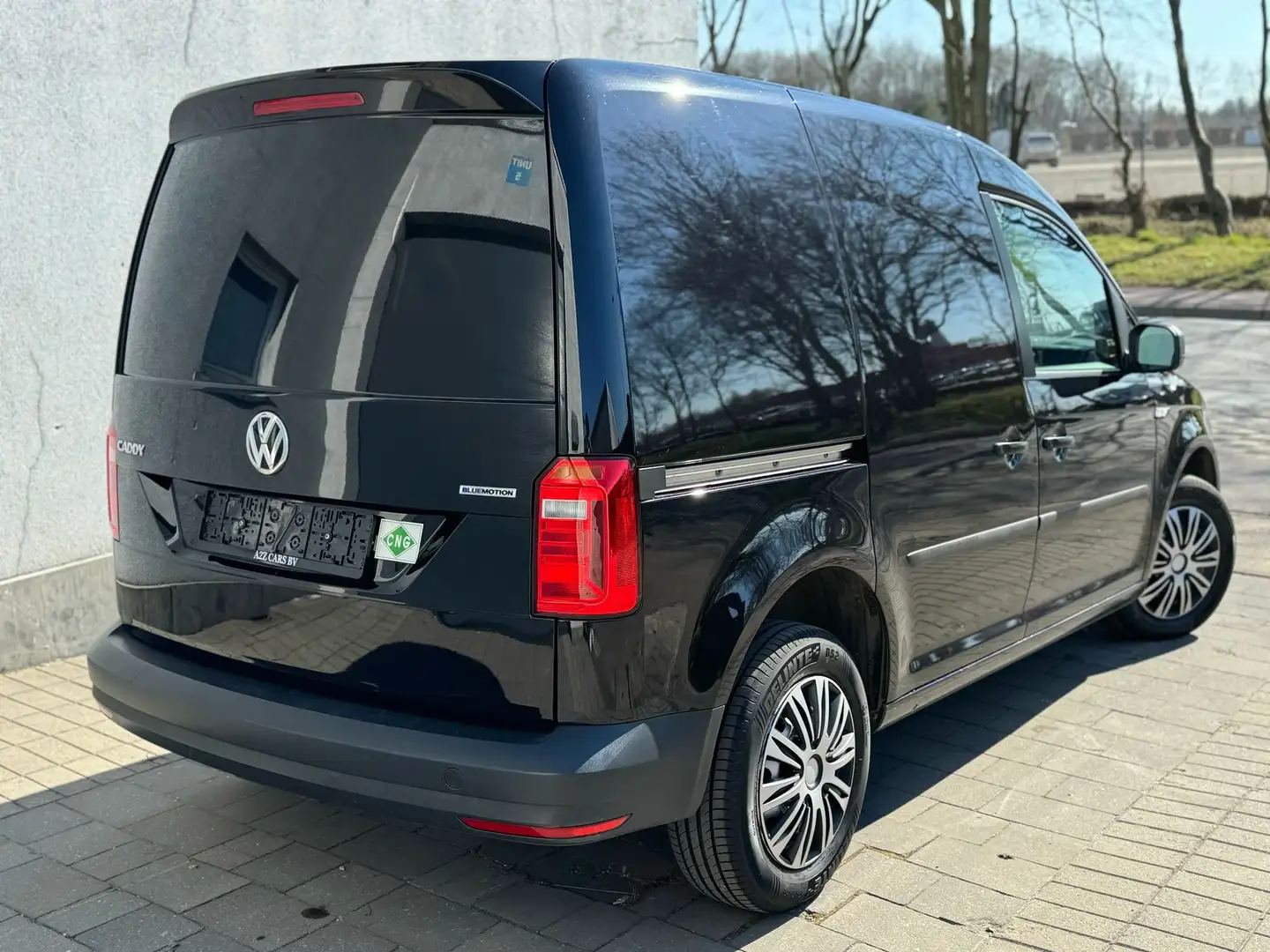 Volkswagen Caddy 1.4 TGI CNG  CNG+BENZINE GARANTIE 1JR 92000 km BTW Zwart - 1