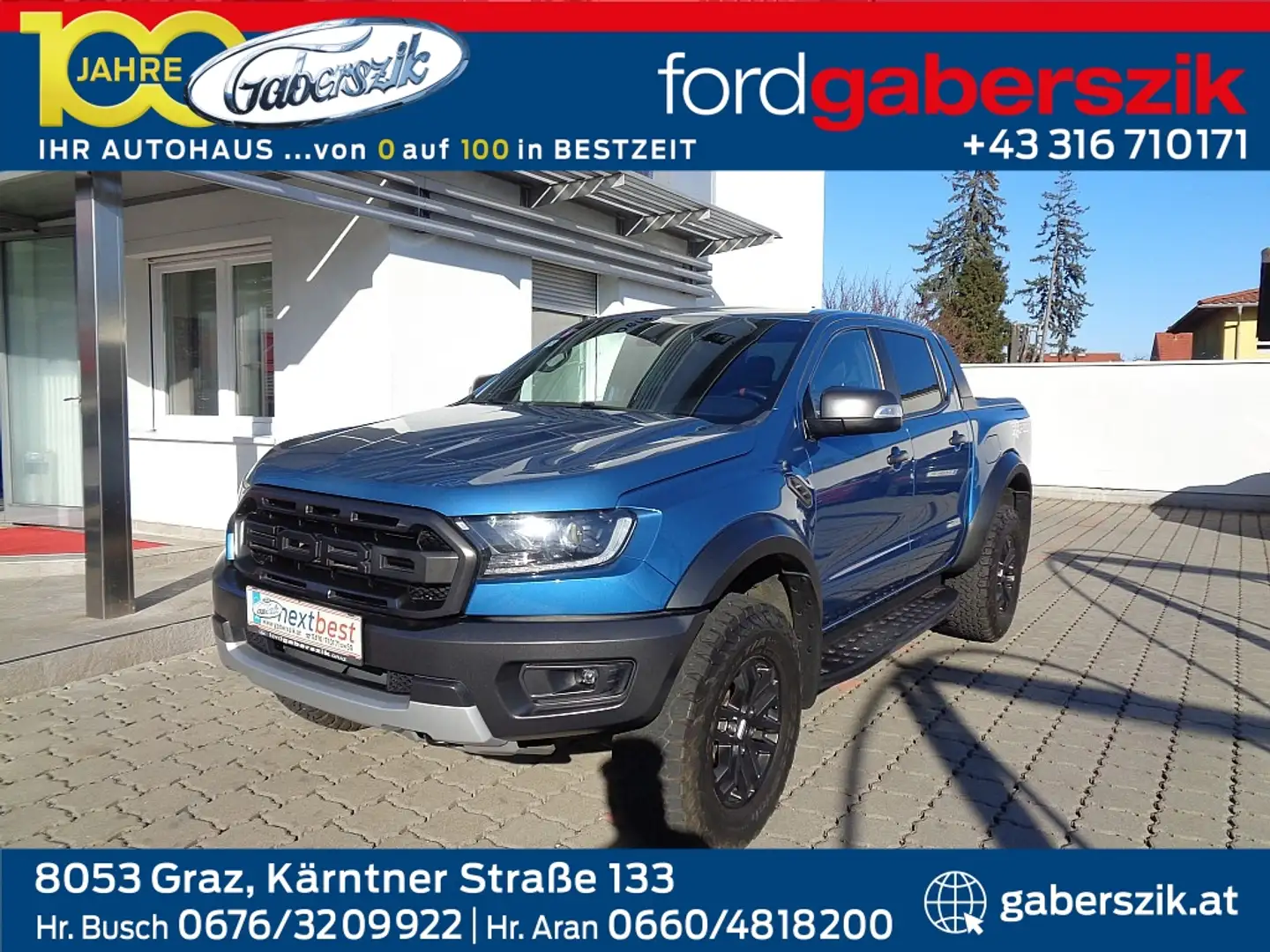 Ford Ranger Ranger Doppelkabine Raptor 4x4 2,0 EcoBlue Aut. Blau - 1