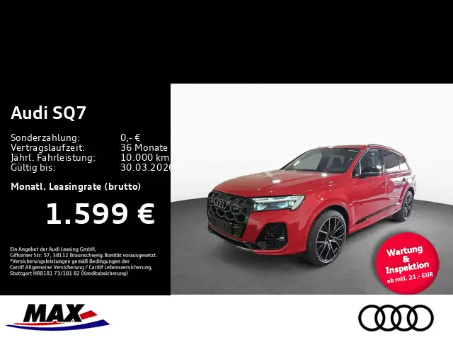 Audi SQ7 SUV TFSI AHK+HUD+7-SITZE+PANO+MEMORY+STHZG