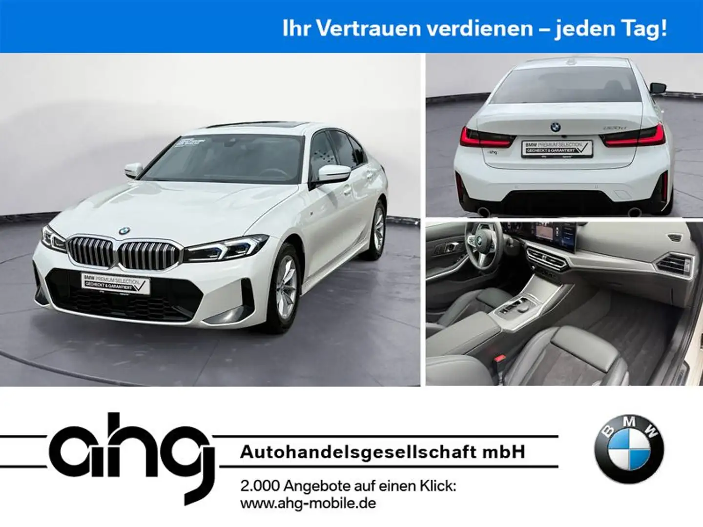 BMW 320 d M Sport Navi Klima PDC Kamera HiFi AHK Glas Blanco - 1