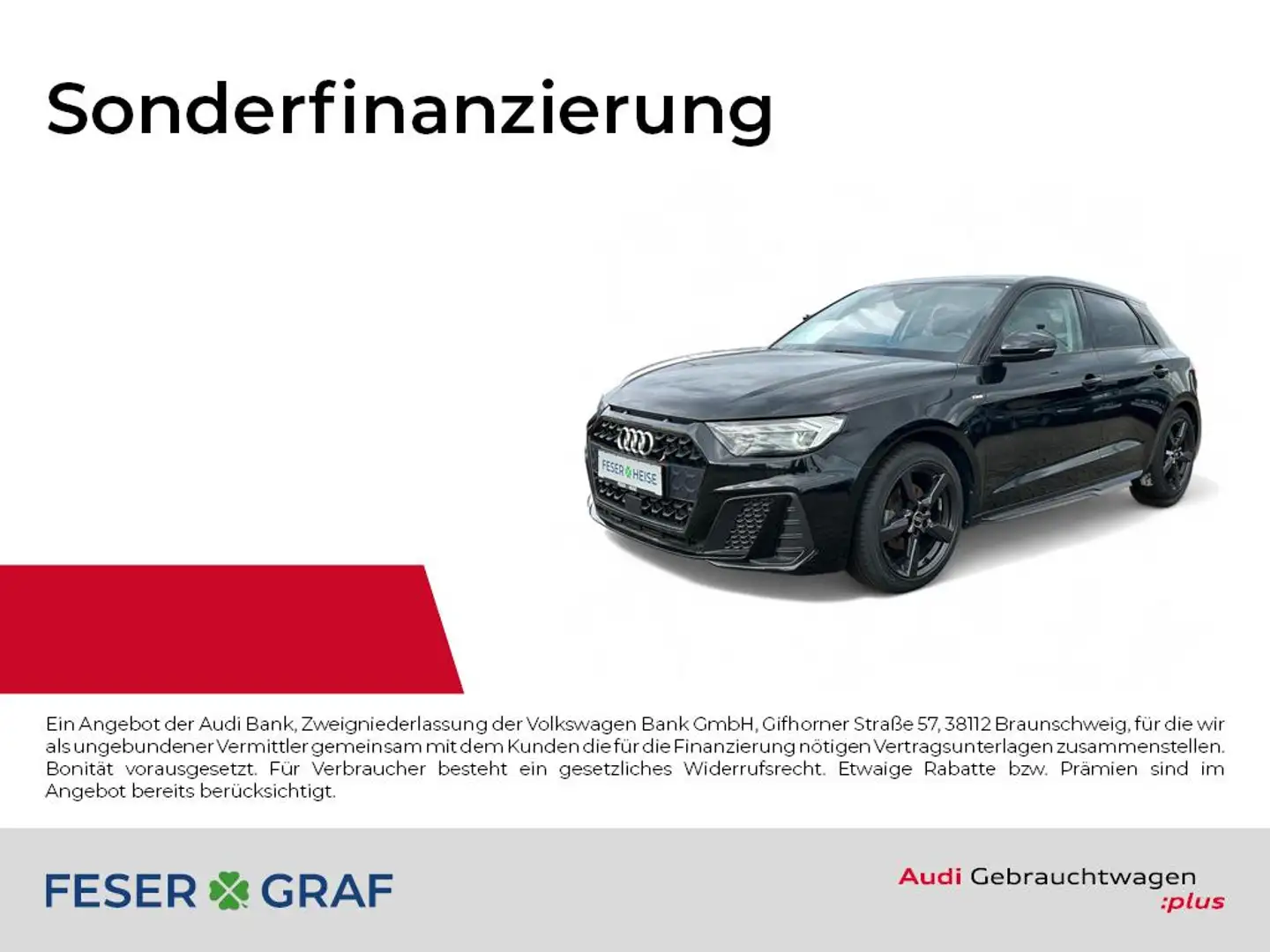 Audi A1 Sportback S line LED/SHZ/VirtC/PDC/CarPl/17" Noir - 1