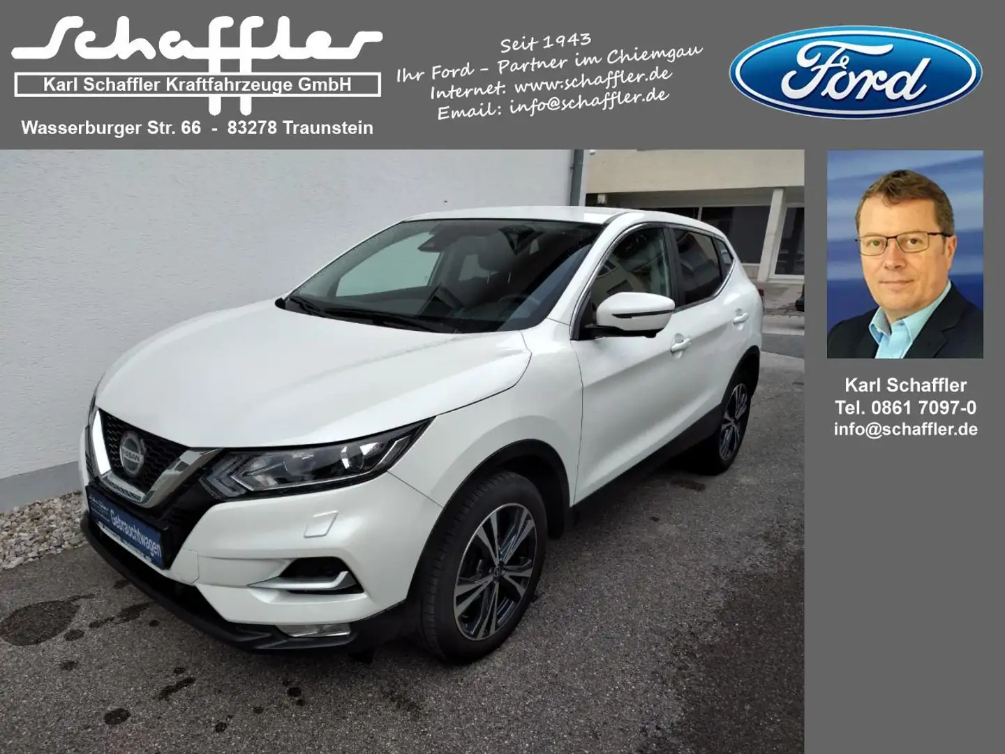 Nissan Qashqai N-Connecta Blanc - 1