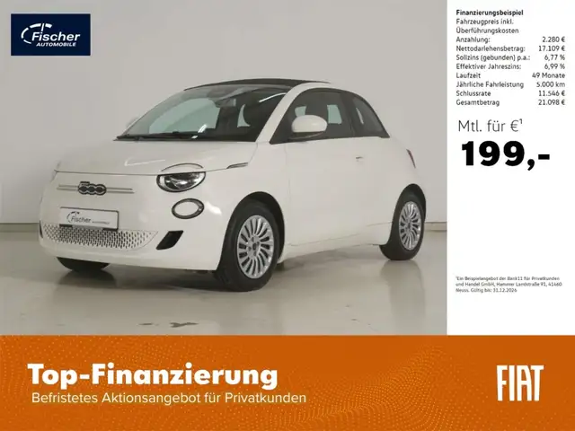 Fiat 500e 42 kWh/Carplay/Keyless/DAB+/GRA