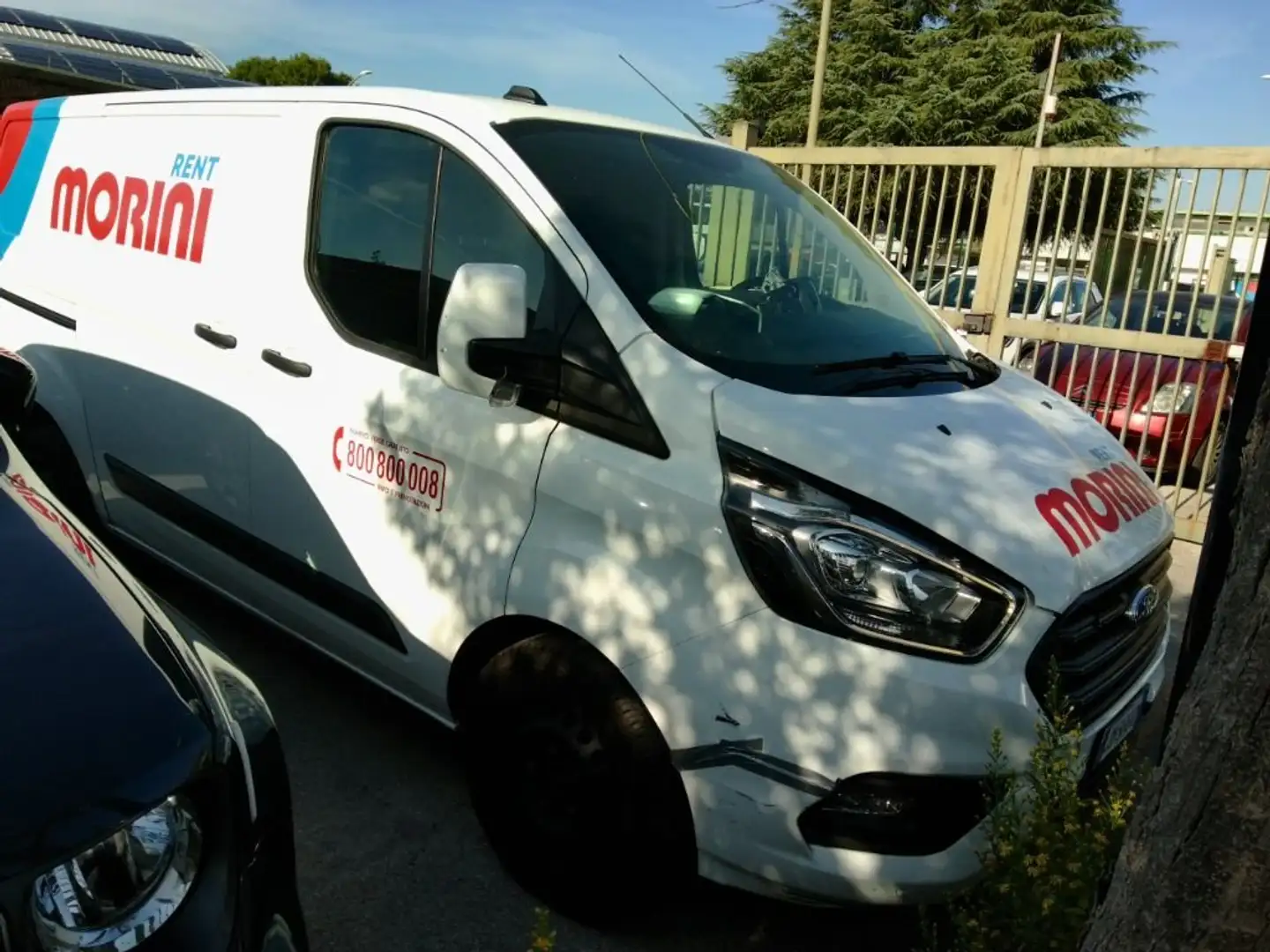 Ford Transit Custom 130CV KM 97.716 INCIDENTATO FIANCO SX MARCIANTE Bianco - 1