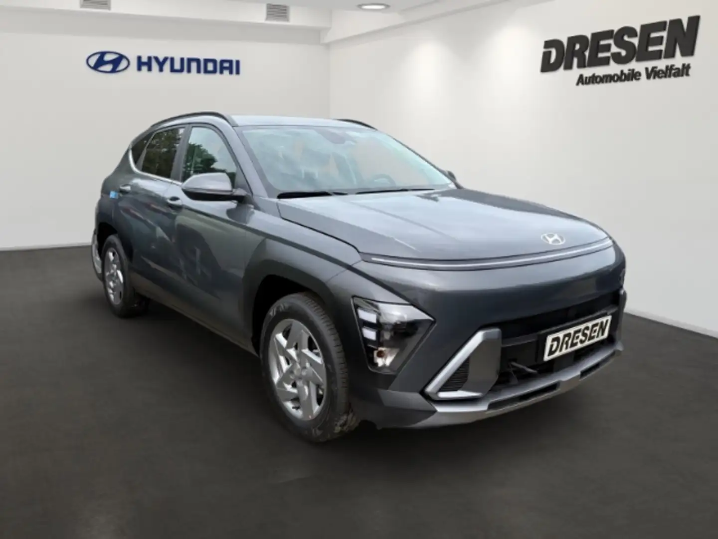 Hyundai KONA 1.6 Trend/Elektr.Heckkl./Automatik/Navi/Rückfahrka Grijs - 2