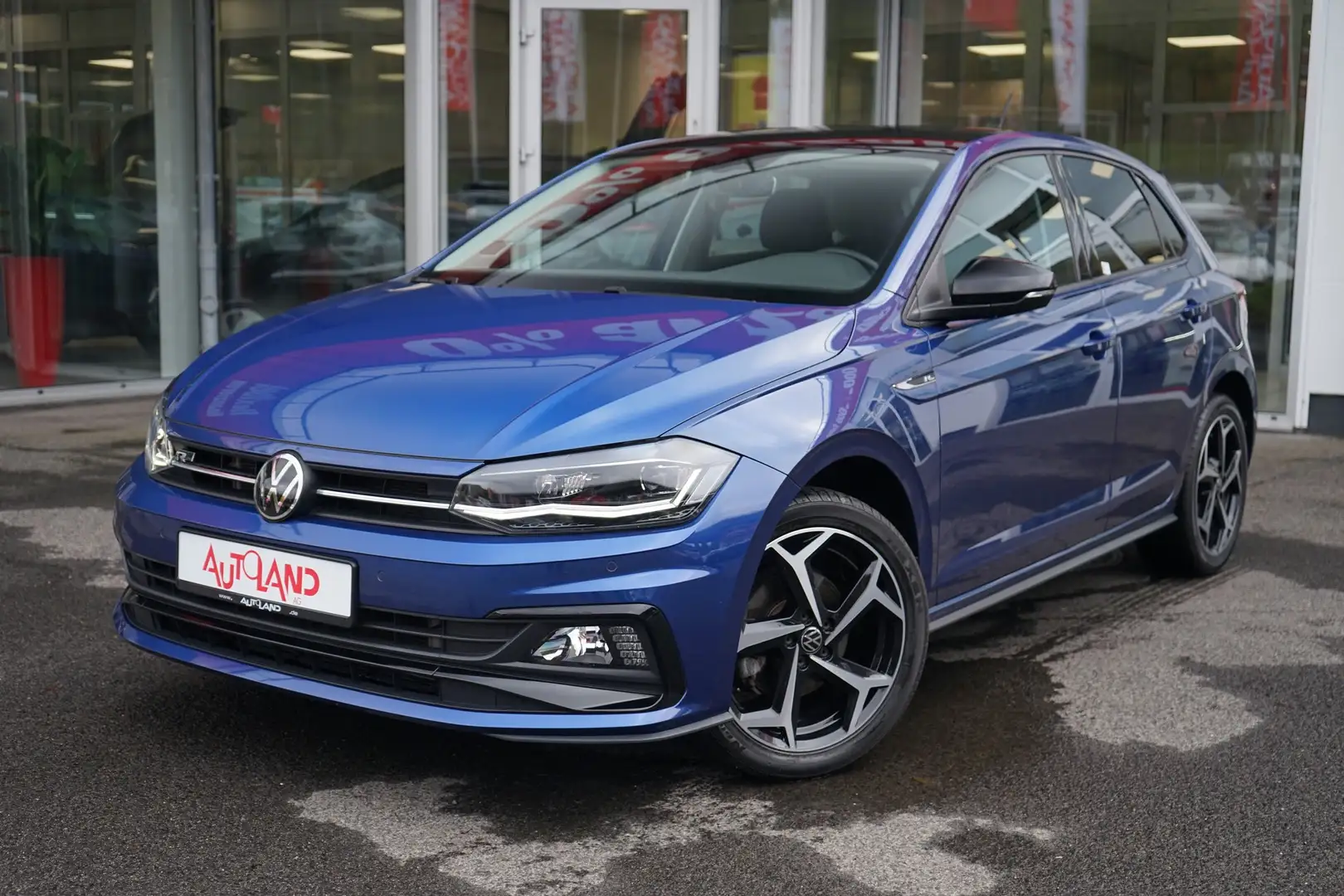 Volkswagen Polo VI 1.0 TSI R-Line DSG LED Navi ACC DAB PDC Blau - 2