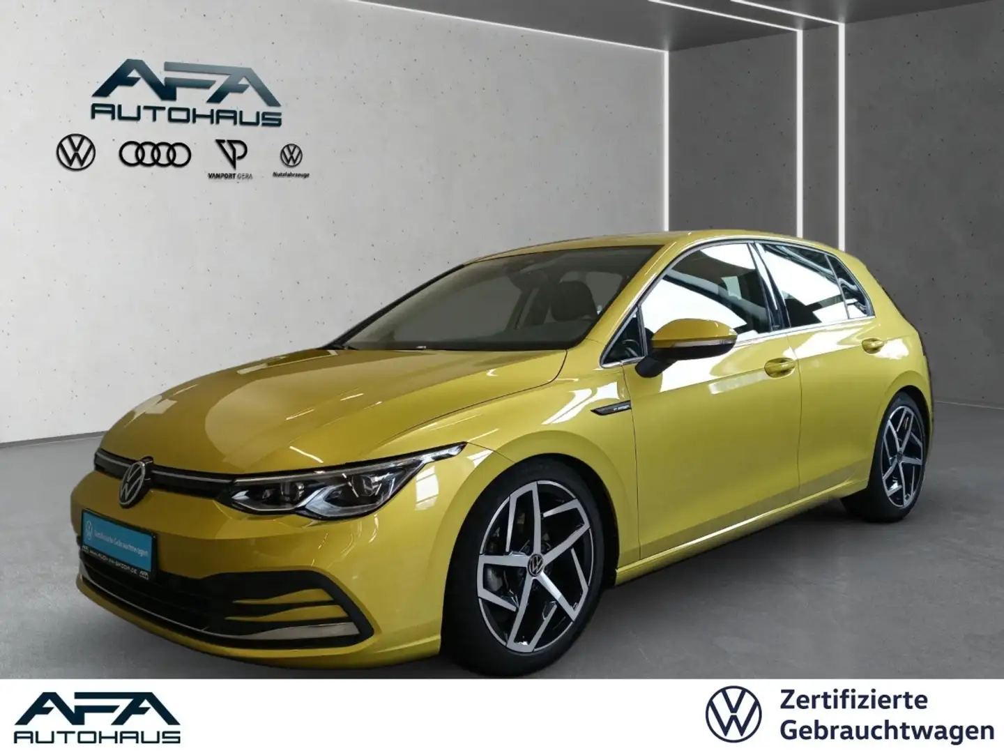 Volkswagen Golf VIII 1.5 eTSI Style DSG Matrix*Navi*ACC*18'' Jaune - 1
