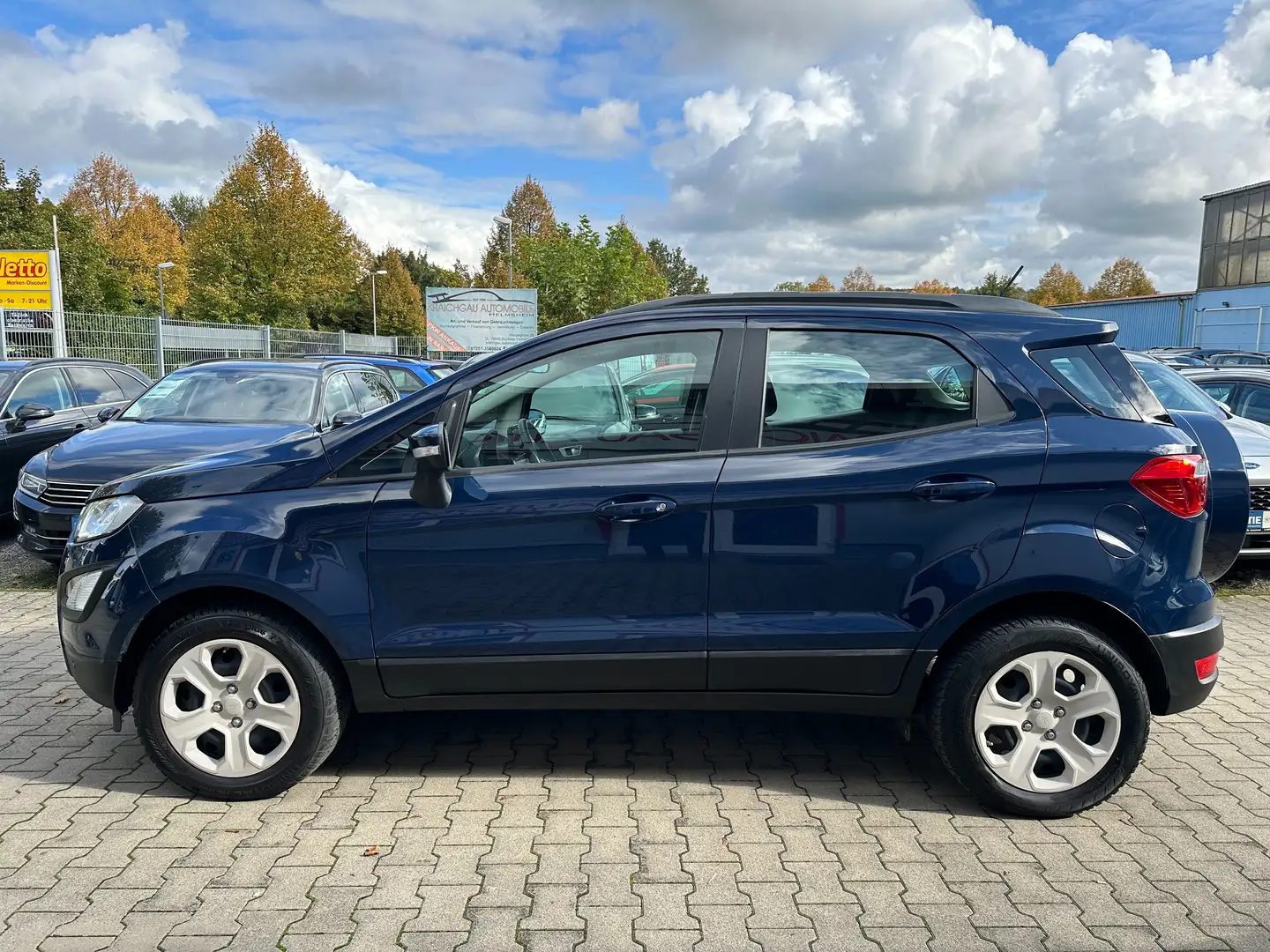 Ford EcoSport 1.0 EcoBoost*AUTOMATIK*Navi*Klimaaut*WR*TüvNeu Blau - 2