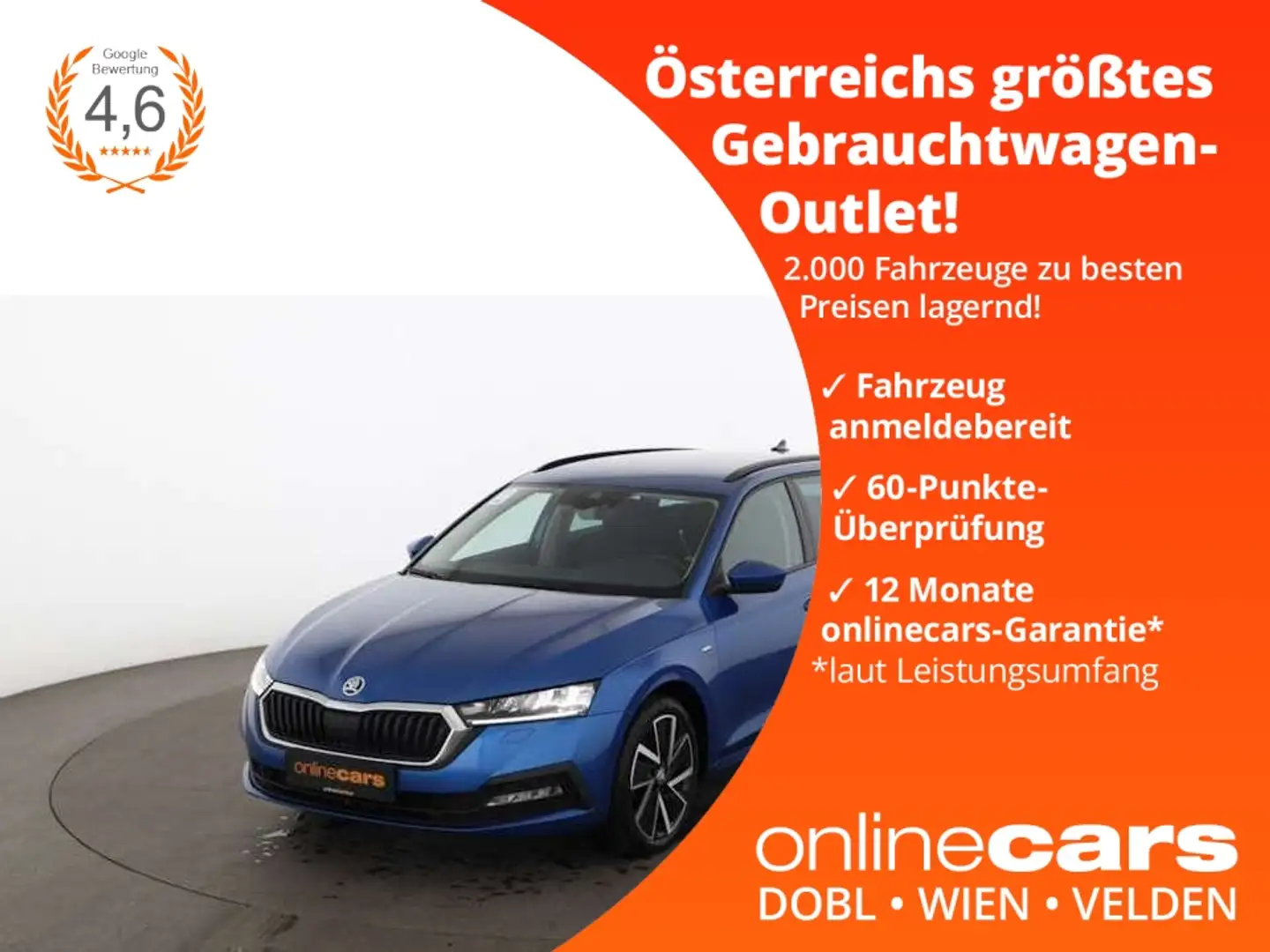 Skoda Octavia Combi 2.0 TDI Ambition Aut LED STANDHZG Bleu - 1