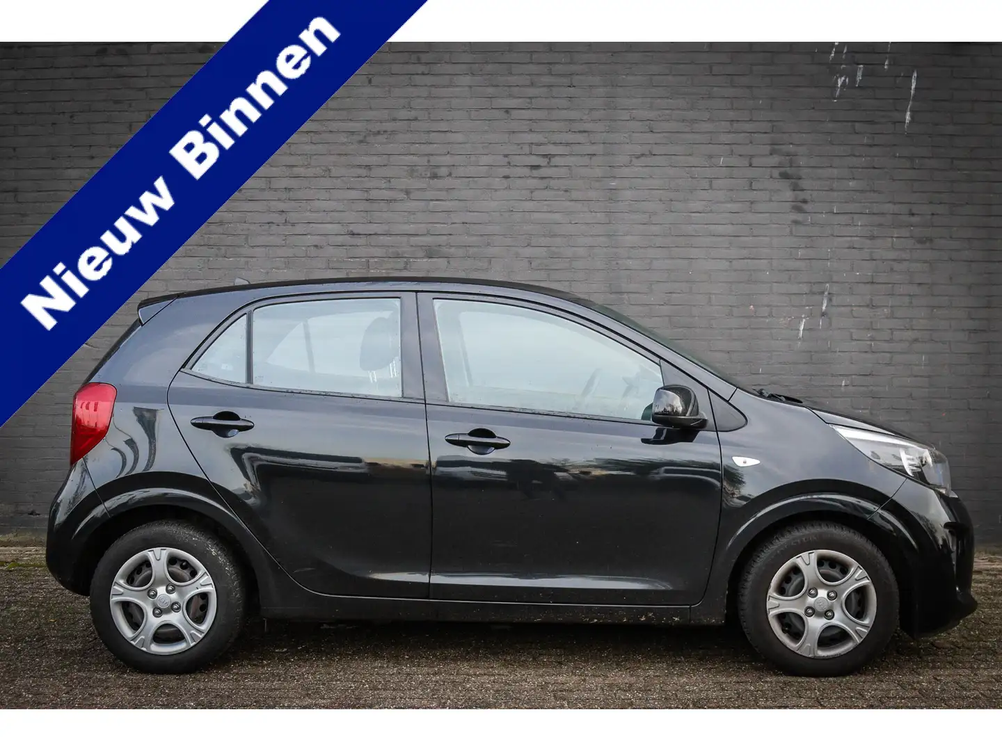 Kia Picanto 1.0 CVVT EconomyPlusLine Net binnen - Nu al te bez Zwart - 1