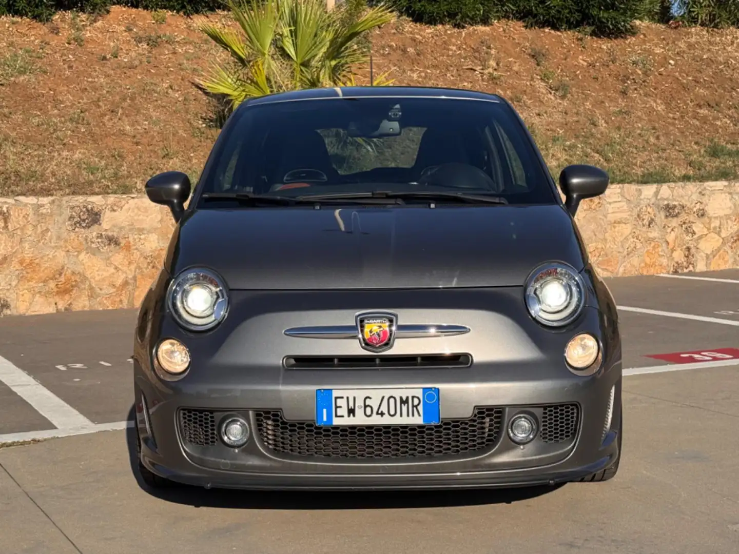 Abarth 595 1.4 T-JET 160CV MTA TURISMO+PELLE TABACCO+BIXENO Gri - 2