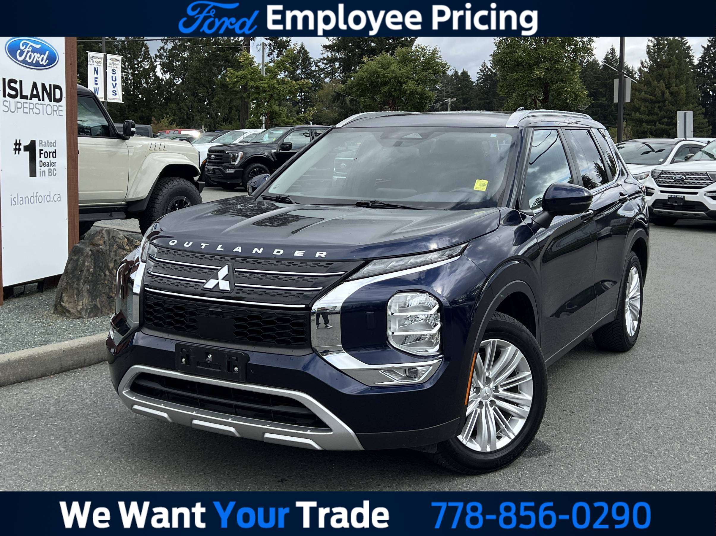 Blue 2022 Mitsubishi Outlander SUV / Crossover All-Wheel Drive Automatic