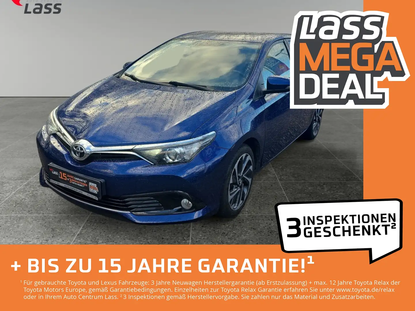 Toyota Auris 1.33 Design Edition Facelift Kam. KlimaA Blau - 1