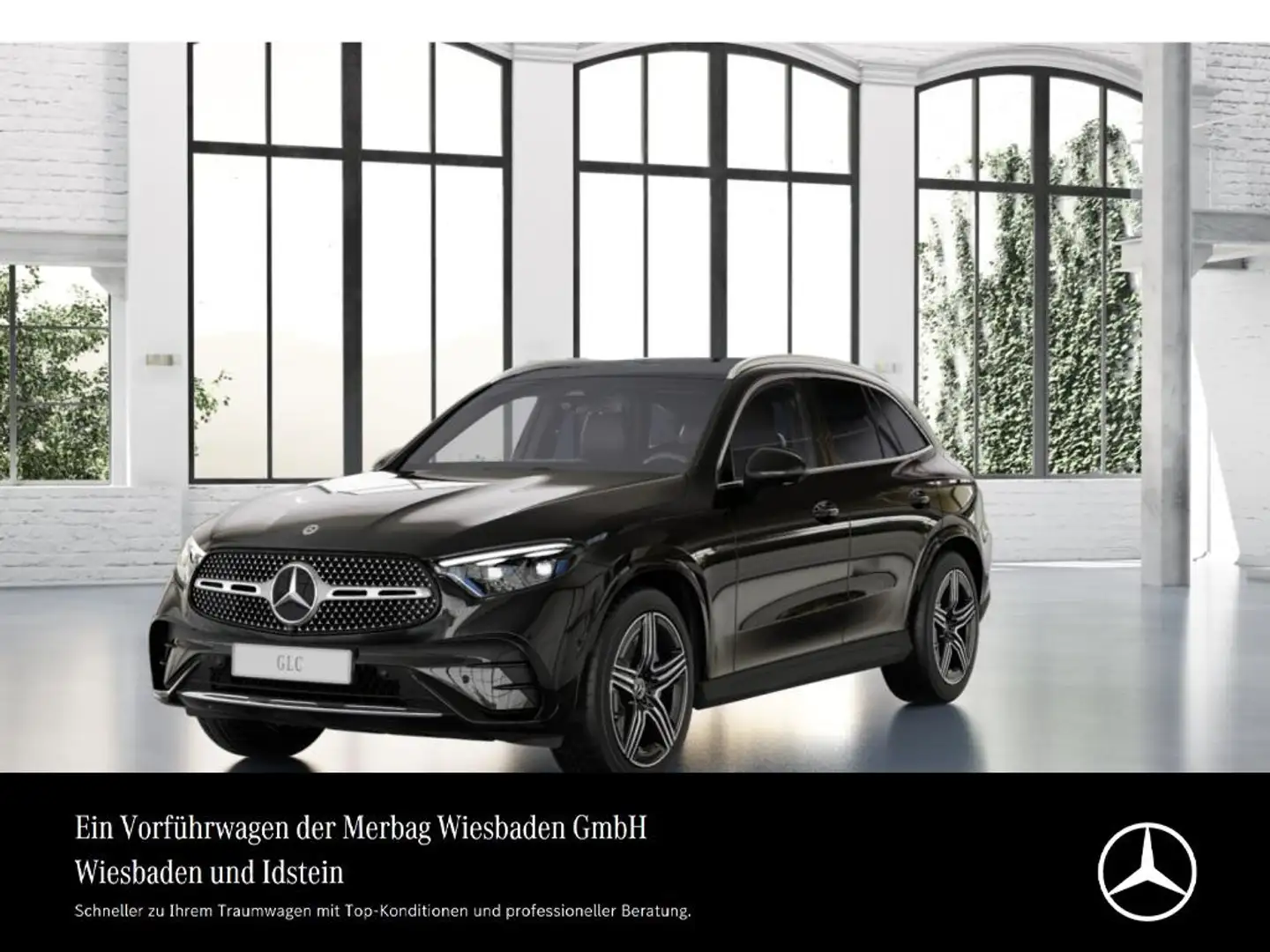 Mercedes-Benz GLC 200 AMG-DISTRONIC-PANO-AHK-MEMORY-UVP 74.200,- Schwarz - 1