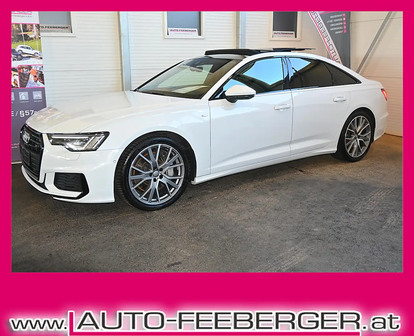 Audi A6 55 3.0 TFSI quattro sport; PANO, Matrix-LED,Spo... Weiß - 1