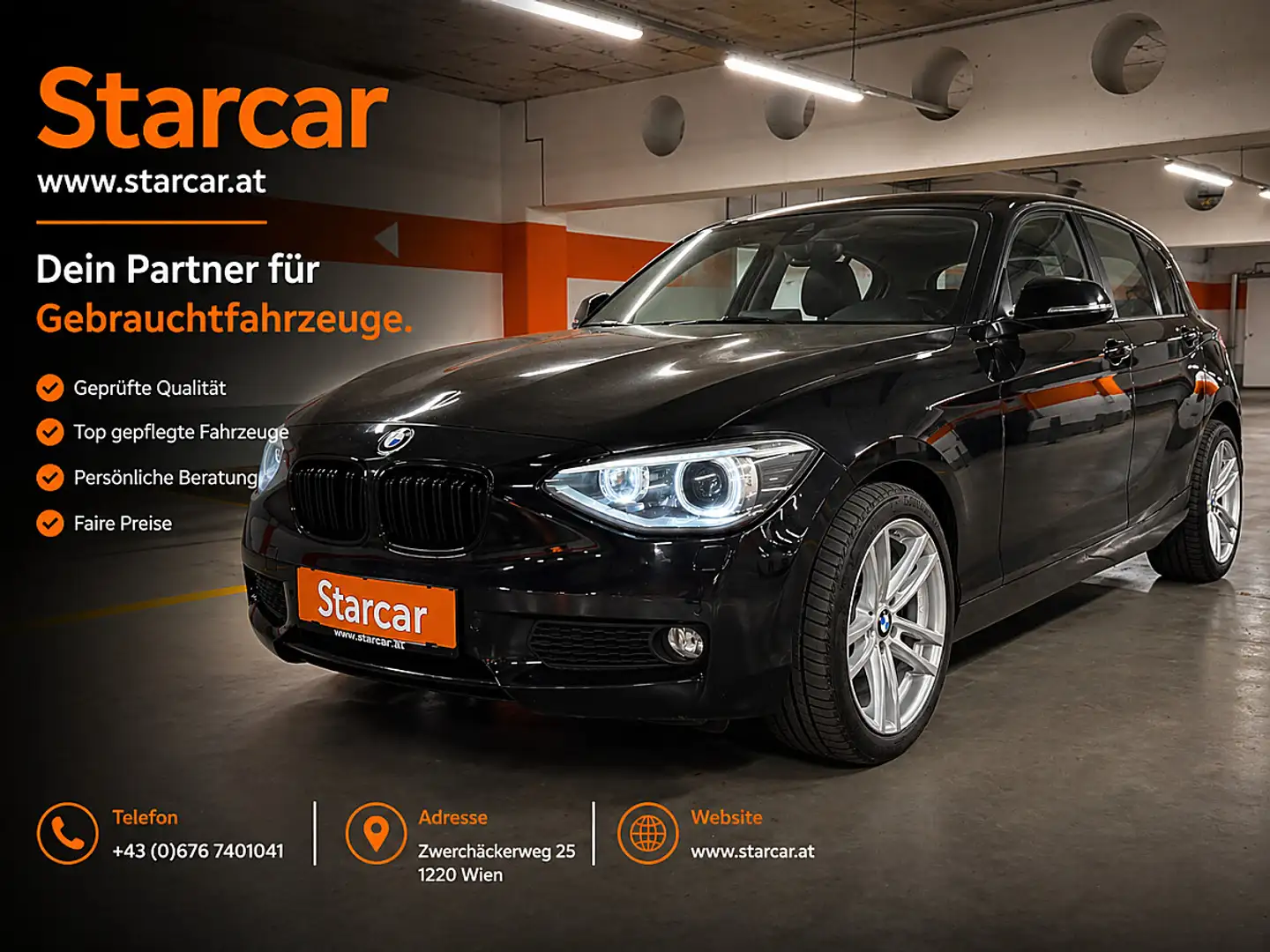 BMW 118 d *BI-XENON*SCHIEBEDACH*NAVI* Schwarz - 1