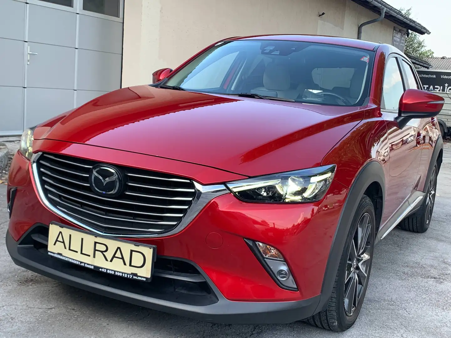 Mazda CX-3 CX-3 Allrad AWD Automatik Revolution Top | nur 62.500 km | LED | ACC | BOSE | HUD | Leder | Navi | Rückfahrkamera Rot - 2