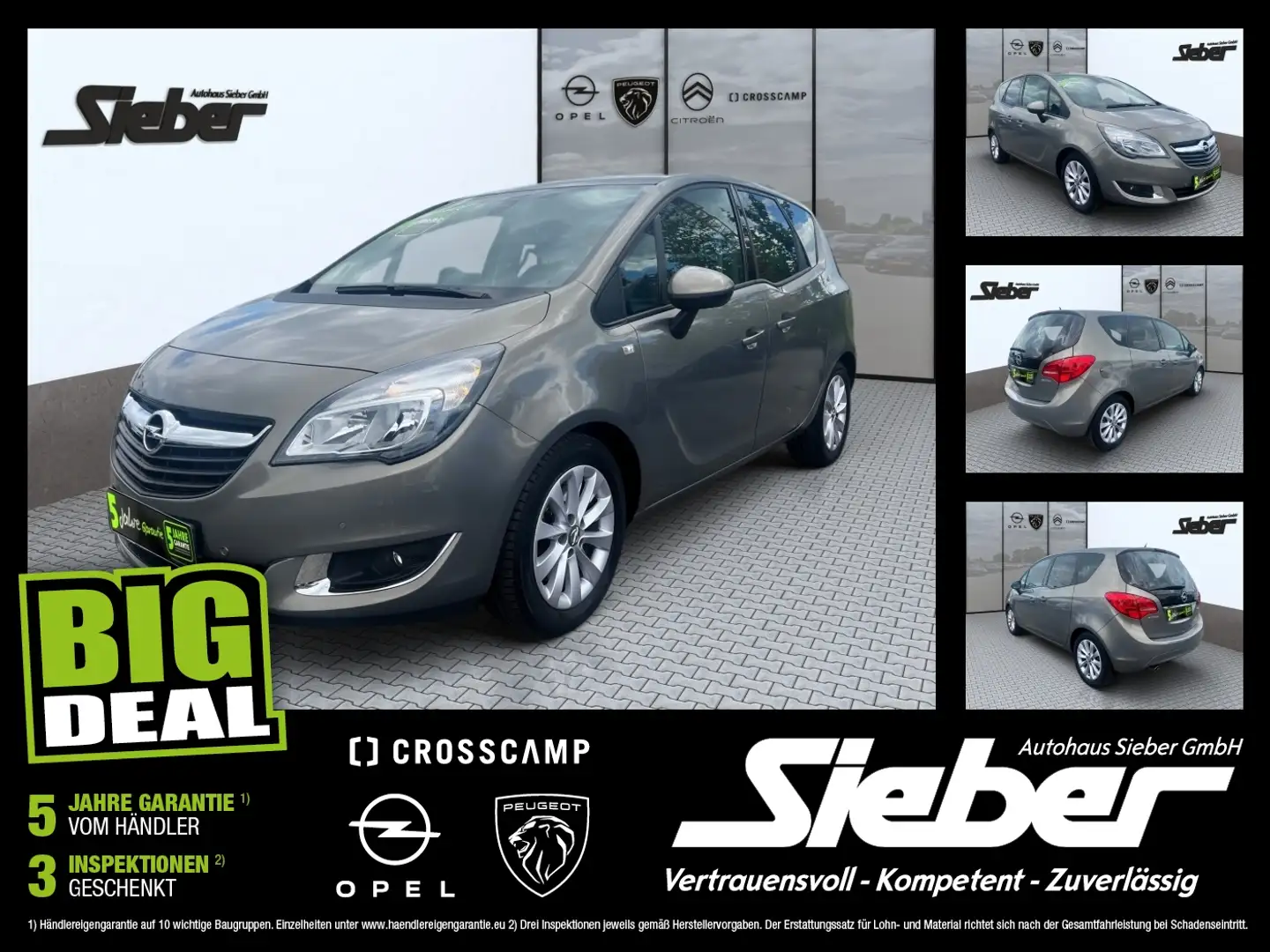 Opel Meriva B 1.4 Turbo ecoFlex Style KAMER*TEMP*KLIMA Gri - 1