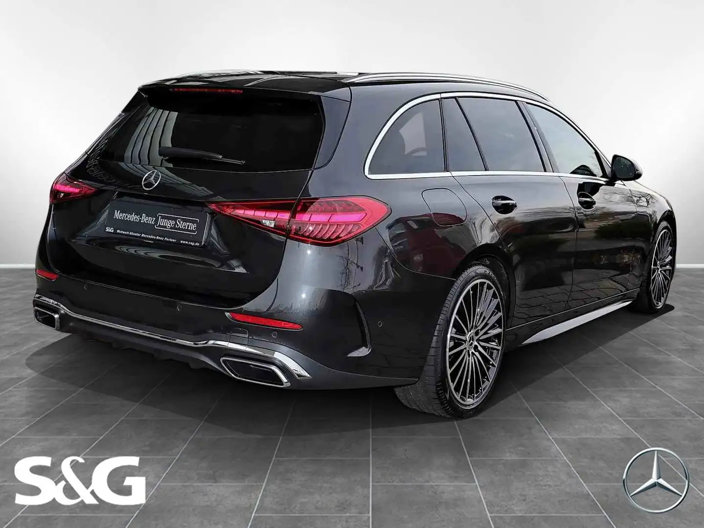 Mercedes-Benz C 180 T AMG TOTWINKEL+MEMORY+KAMERA+CARPLAY+19" Grau - 2