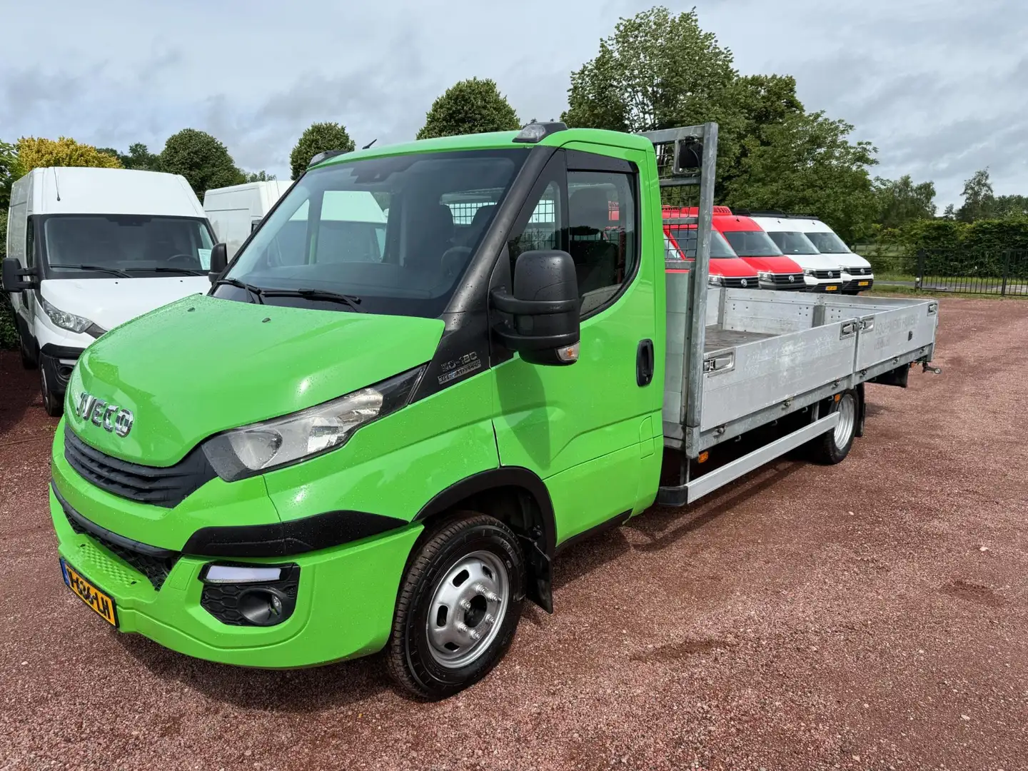 Iveco Daily 35C18 180PK 3.5T Open Laadbak Oprijwagen Pick-up P Groen - 1