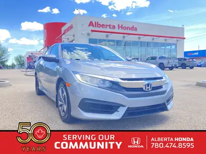 Silver 2016 Honda Civic Sedan Front-Wheel Drive Automatic