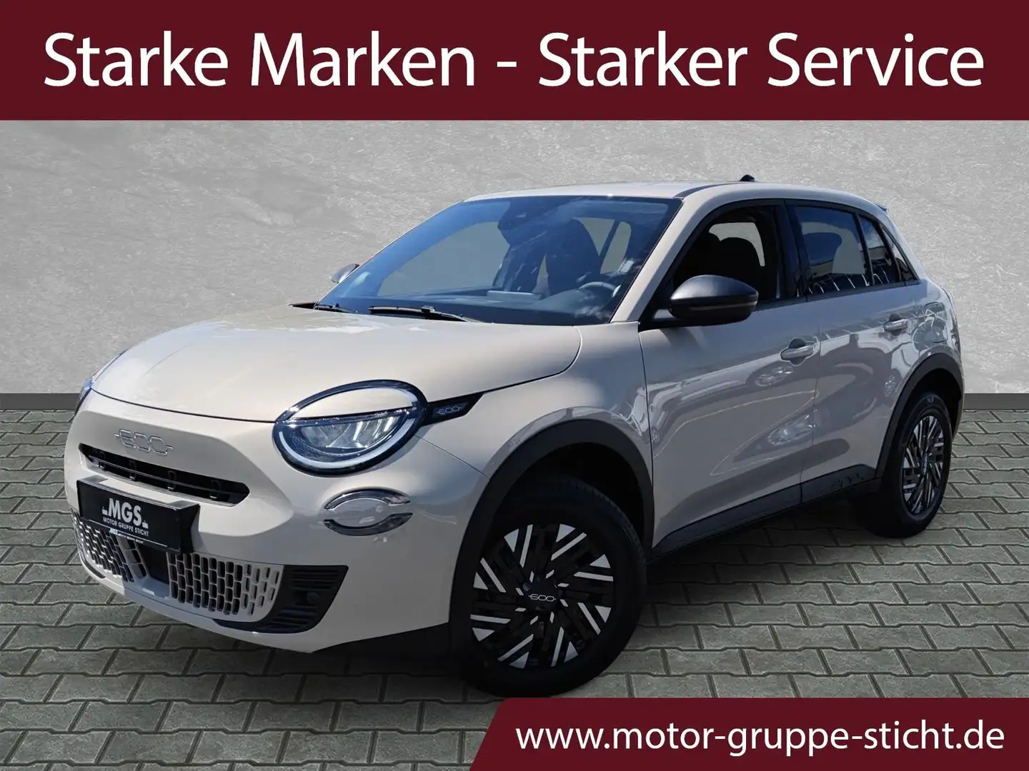 Fiat 600 Hybrid 1.2 #SHZ #ANDROID #KLIMA #BT #NAVI Beige - 1