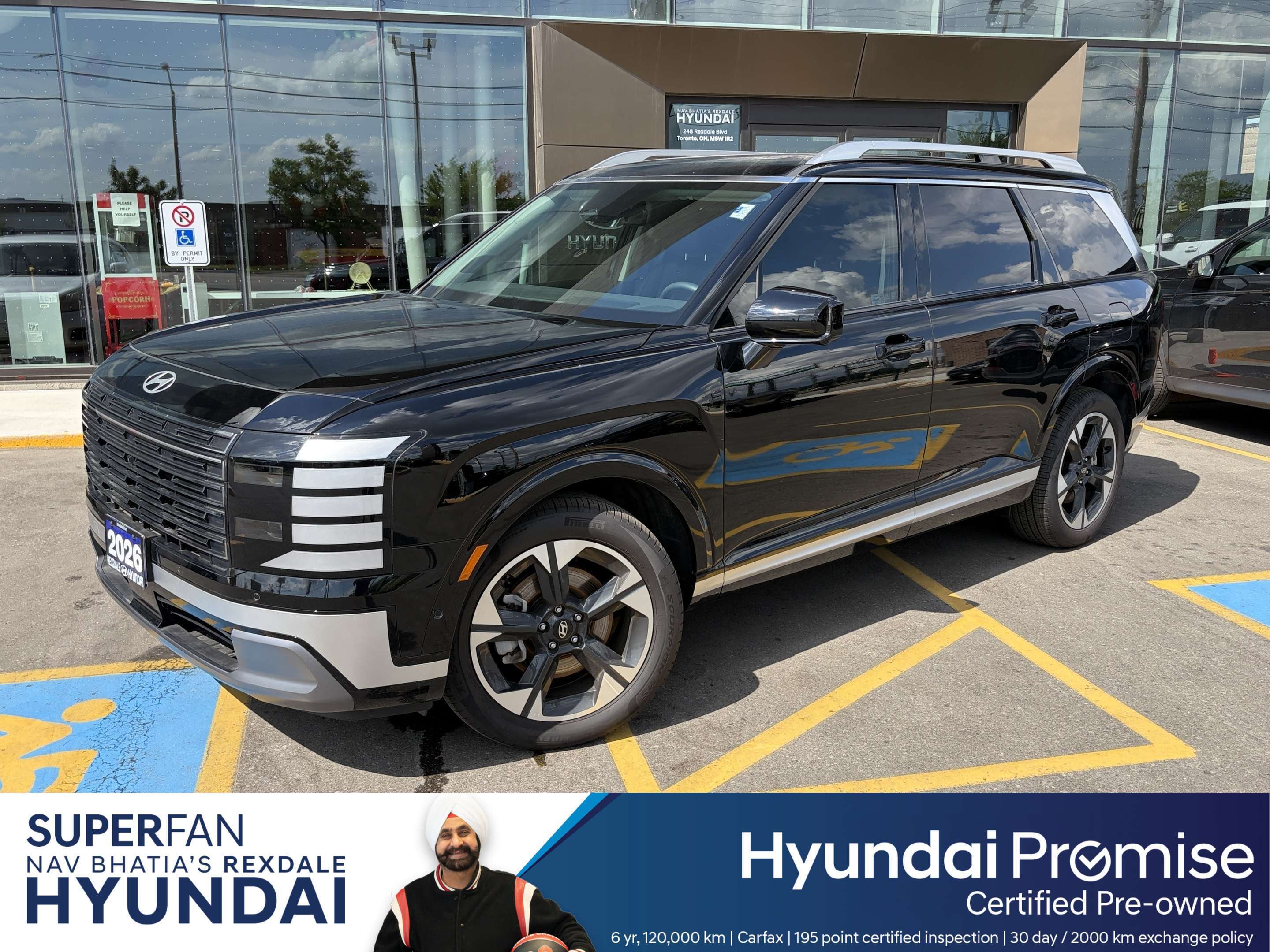 Black 2026 Hyundai Palisade Hybrid Automatic