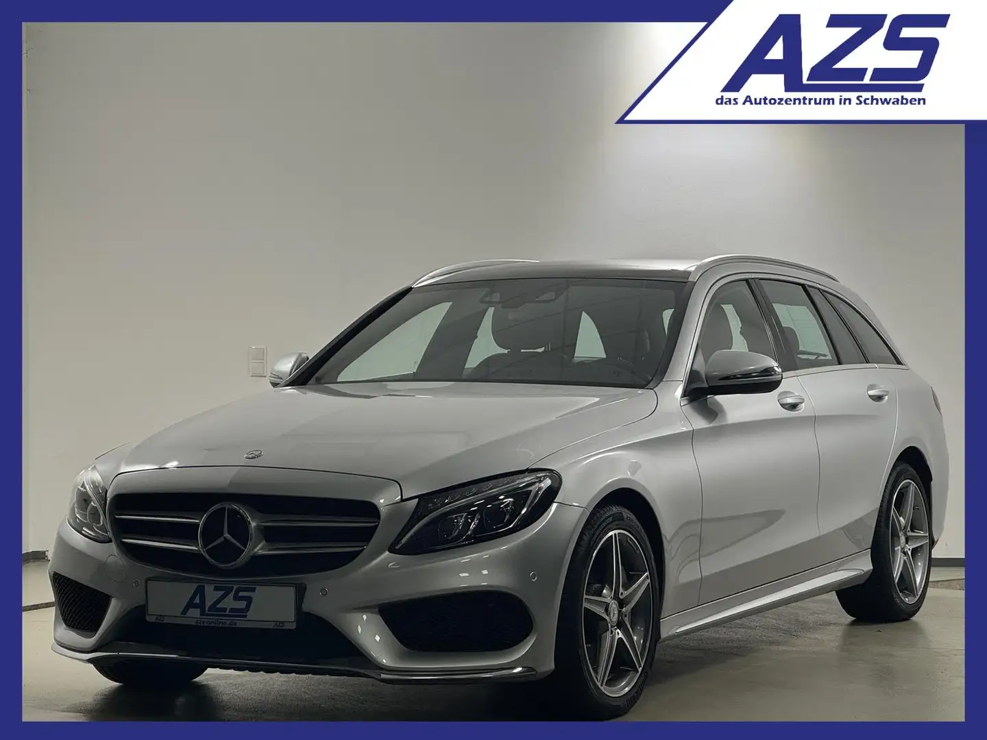 Mercedes-Benz C 400 T 4Matic AMG Line LED Pano Leder ACC Navi Silber - 1