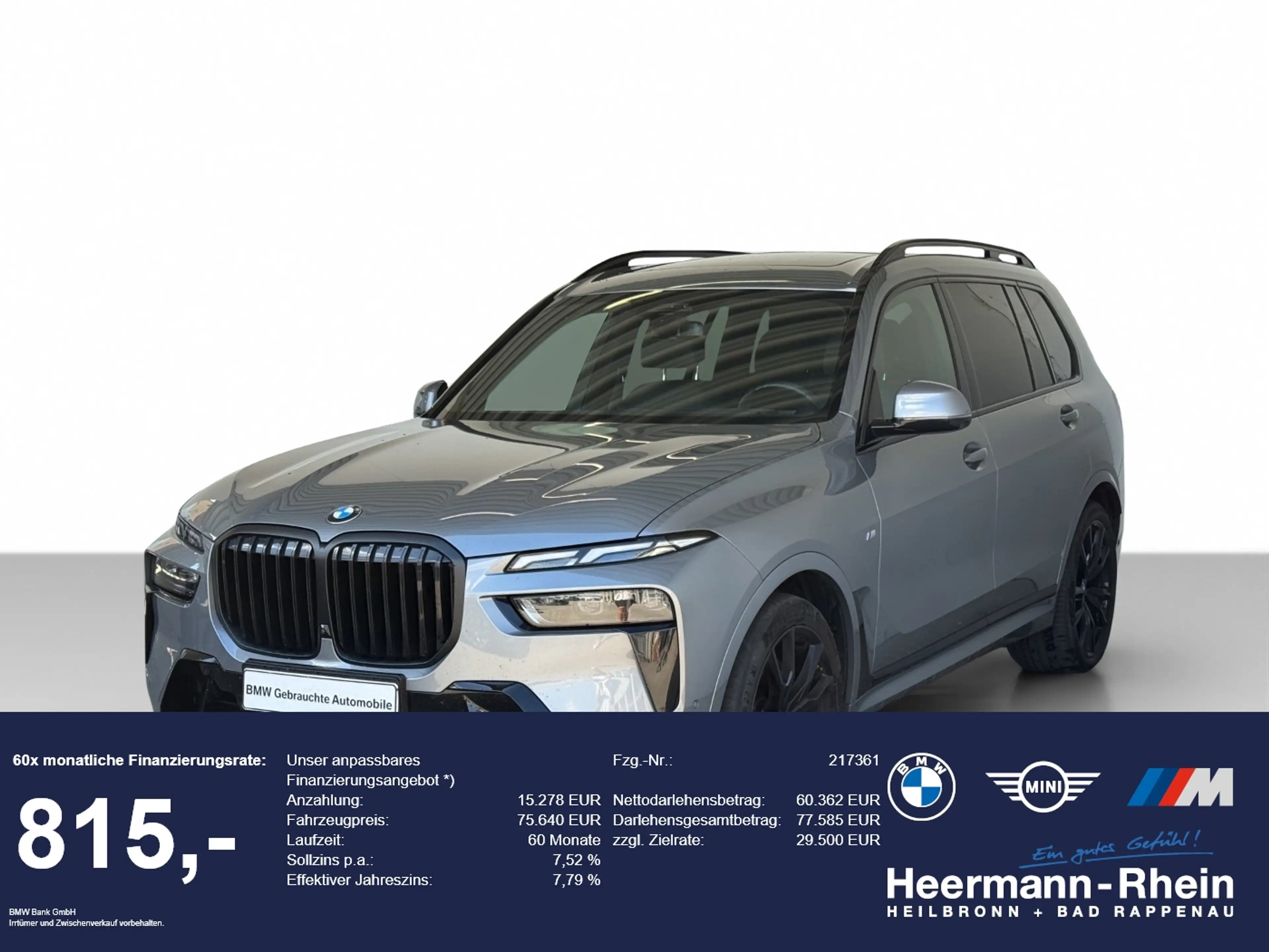 BMW X7 xDrive40dA M Sport LiveCok.Sky Lounge.Standh.