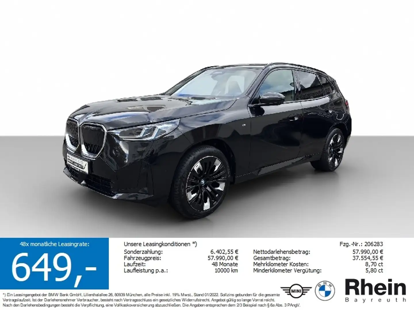 BMW X3 20d xDrive M Sport Navi AdapLED AHK Hifi HK Navi A Schwarz - 1