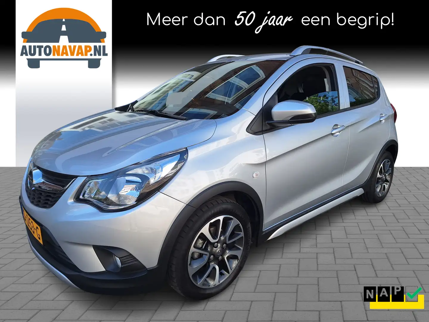 Opel Karl 1.0 Rocks Online Edition Automaat /39.000 Km/Navi/ Grijs - 1