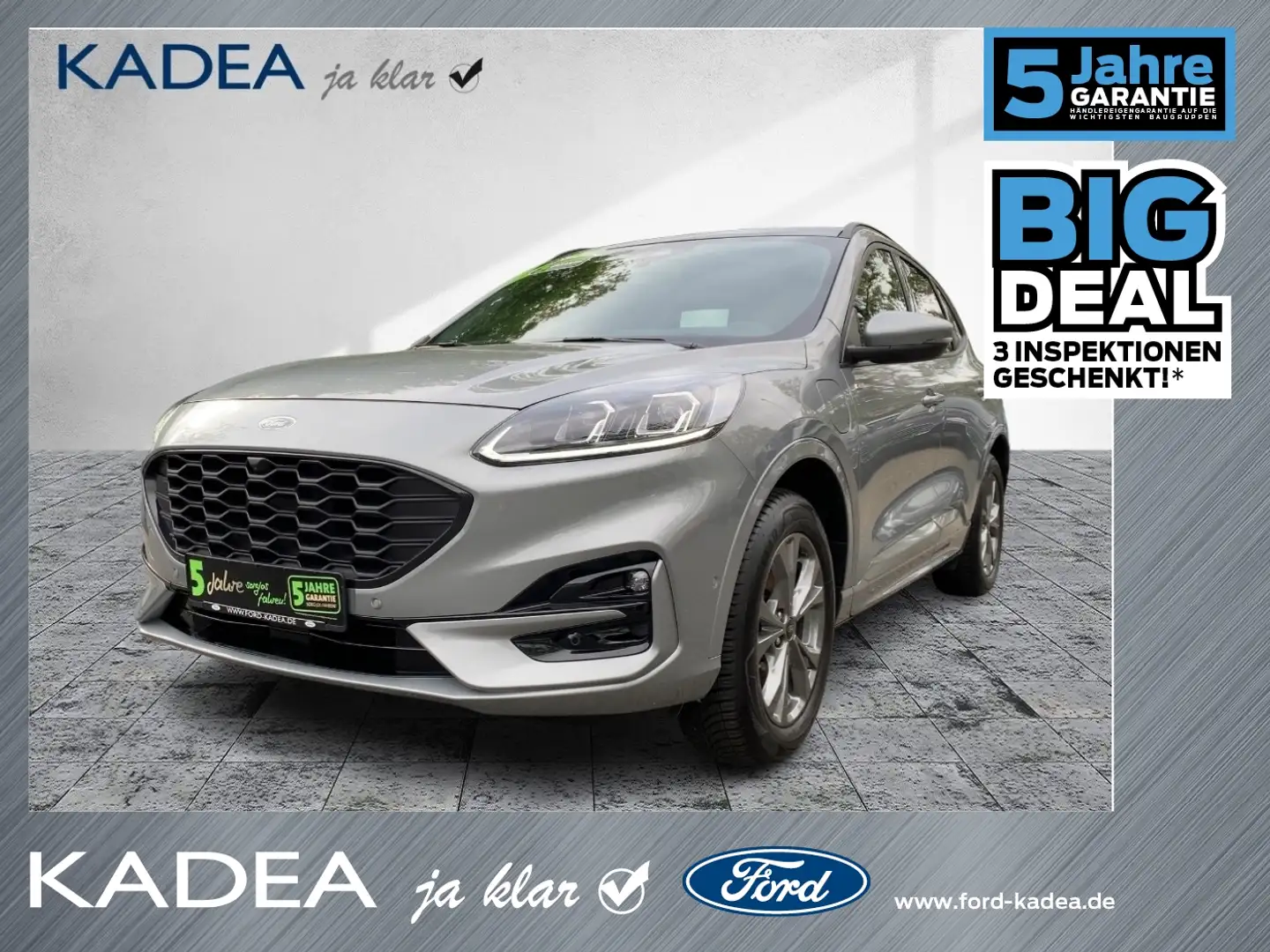 Ford Kuga 2.5 Duratec PHEV ST-Line X PANO*AHK*ACC*HUD Silber - 1