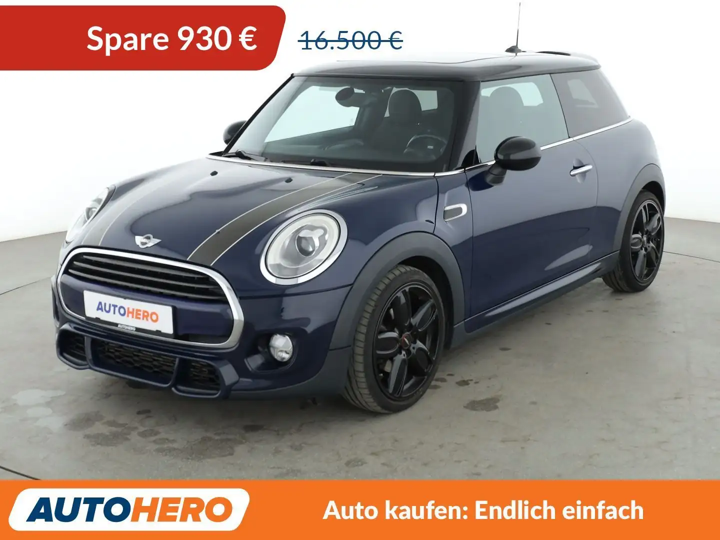 MINI Cooper Cooper Aut.*NAVI*TEMPO*PDC*SHZ*PANO* Blau - 1