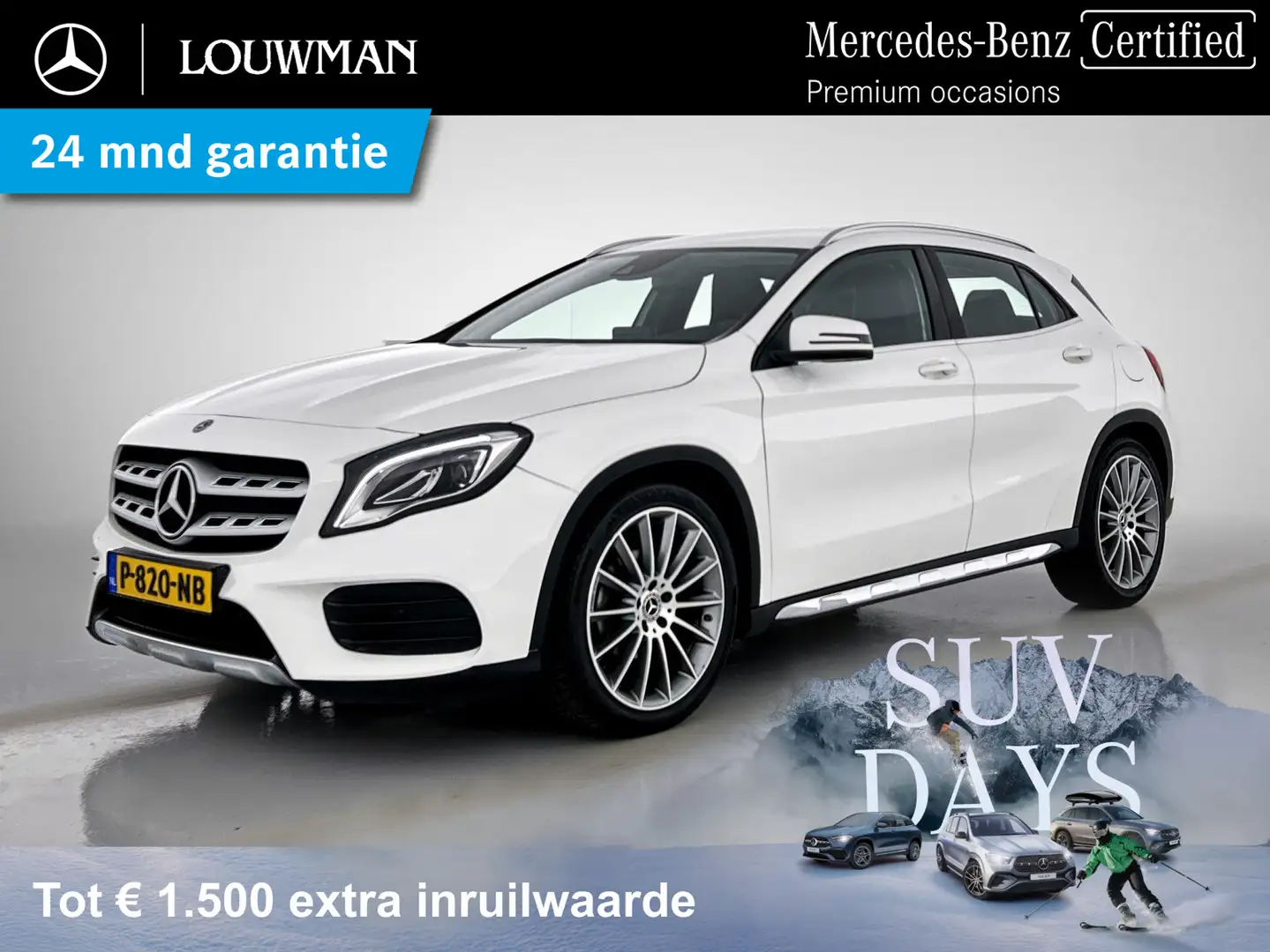 Mercedes-Benz GLA 200 Sport Edition | 19 inch multispaaks AMG-velgen | A Weiß - 1