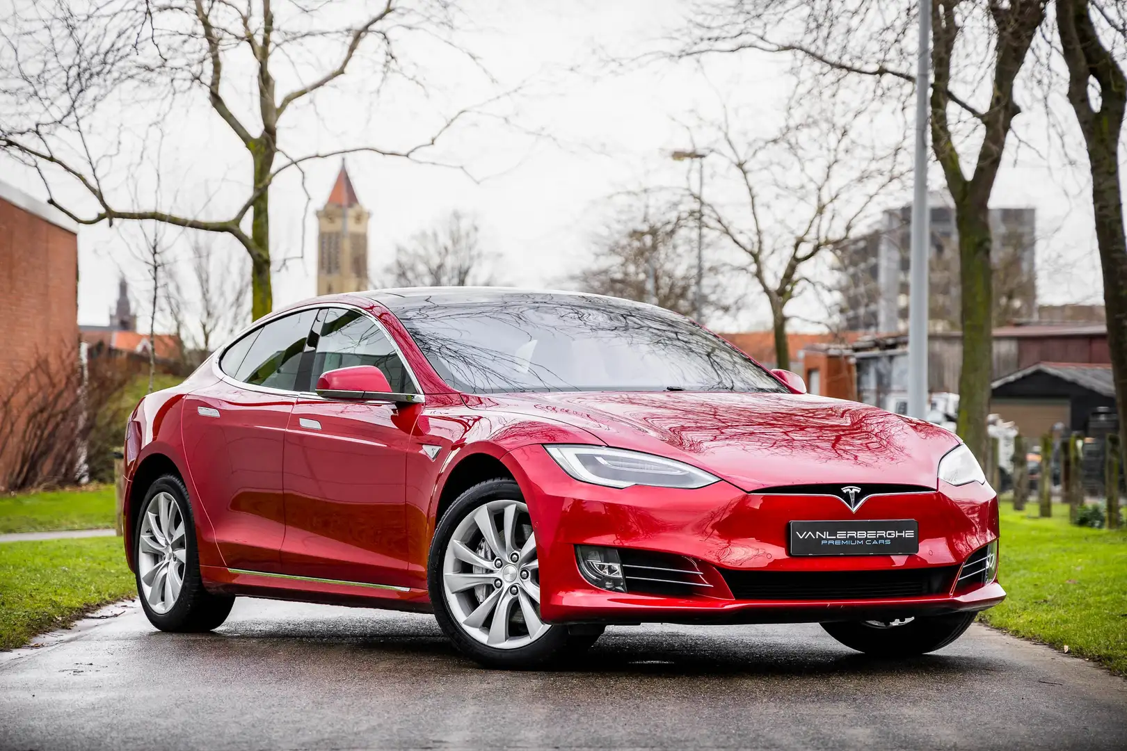 Tesla Model S 90 D Dual Motor * Free Supercharge * Pano * Camera Rosso - 1
