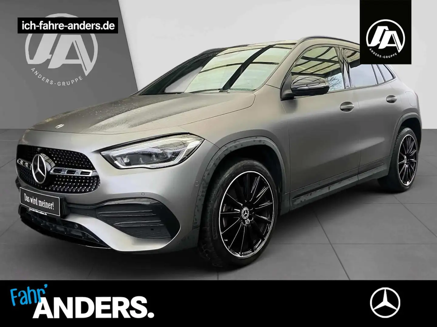 Mercedes-Benz GLA 250 e AMG+MBUX+Night+Pano+Distr+SOUND+36+LED Gris - 1