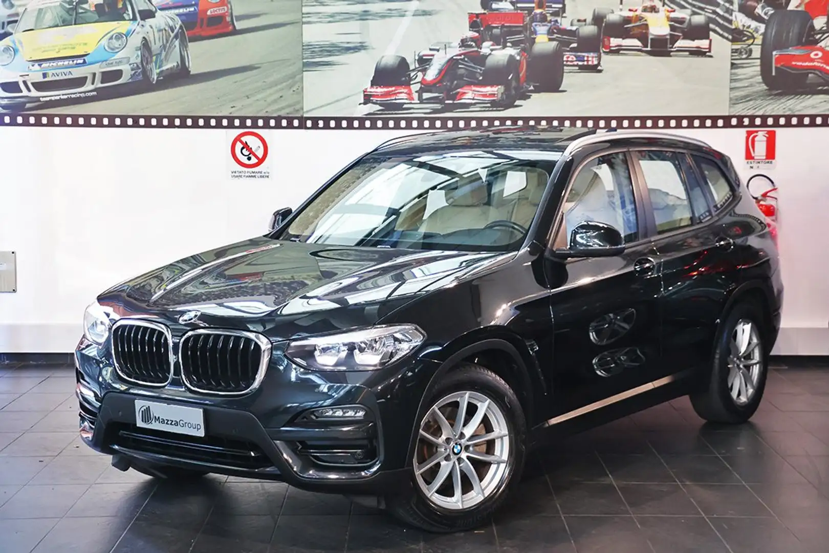 BMW X3 sDrive18d 48V - PELLE BEIGE/TETTO/NAVI/APPLE Noir - 1