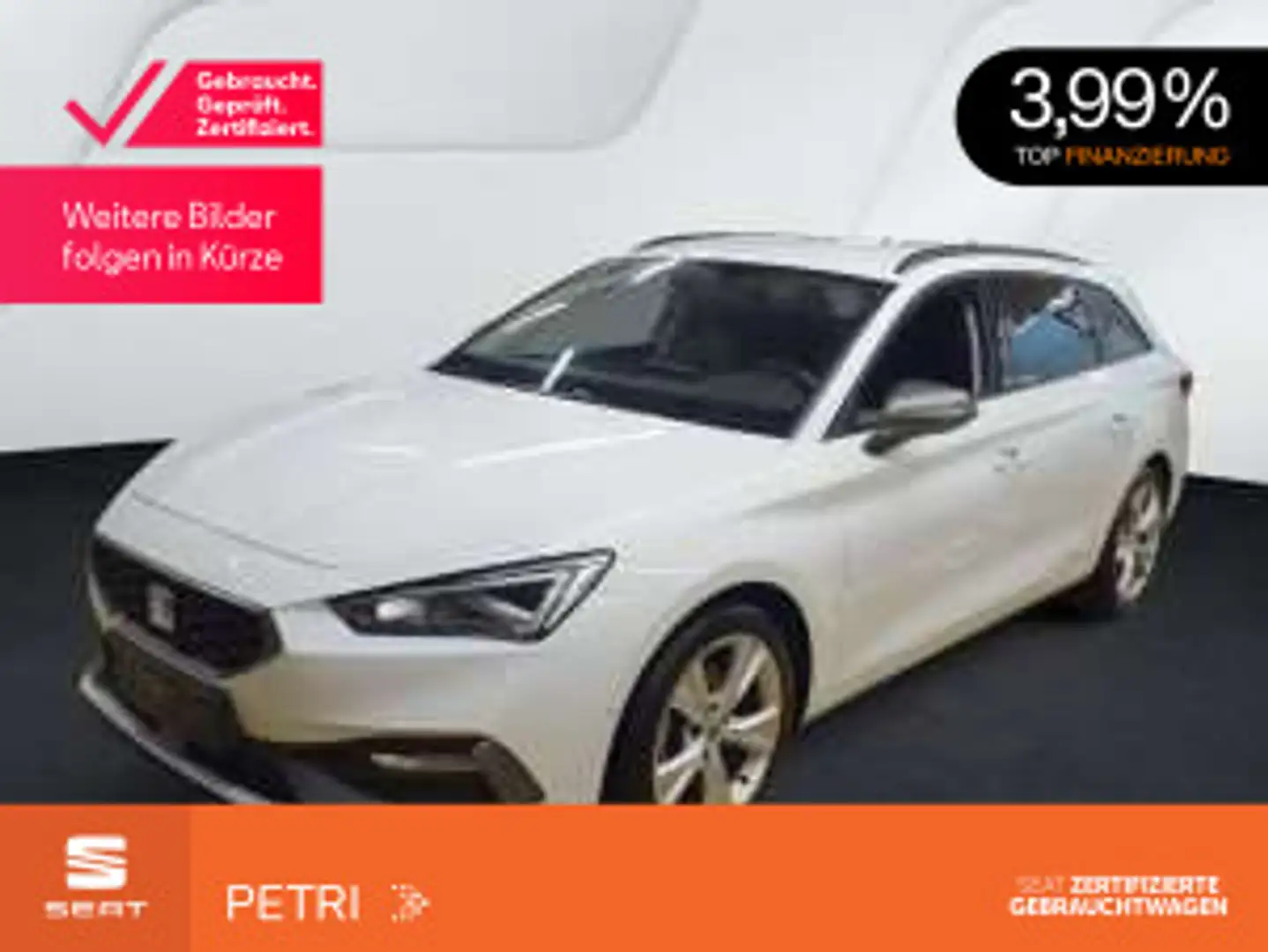 SEAT Leon SP FR-Line 1.5 eTSI 110kW*DSG*KAM*NAVI*SHZ* Weiß - 1