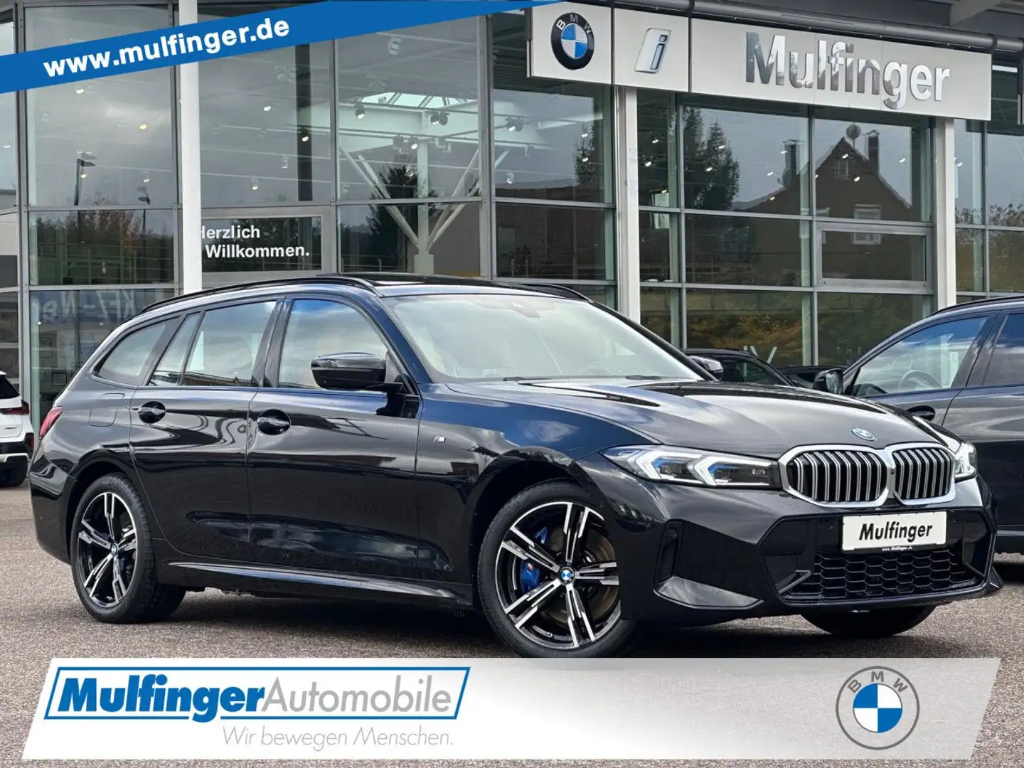 BMW 330 e T xDr.M Sport HUD PanoD.SuView. Ha/Ka.AHK LED Schwarz - 1