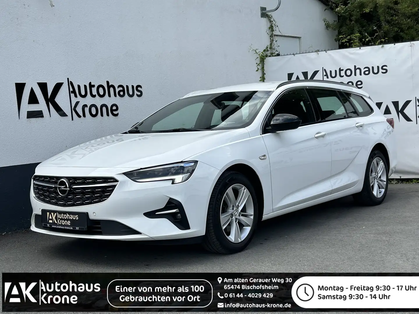 Opel Insignia 1.5 D Elegance AUTOMATIK*AHK* LED*CARPLAY*ANDROID* Weiß - 1