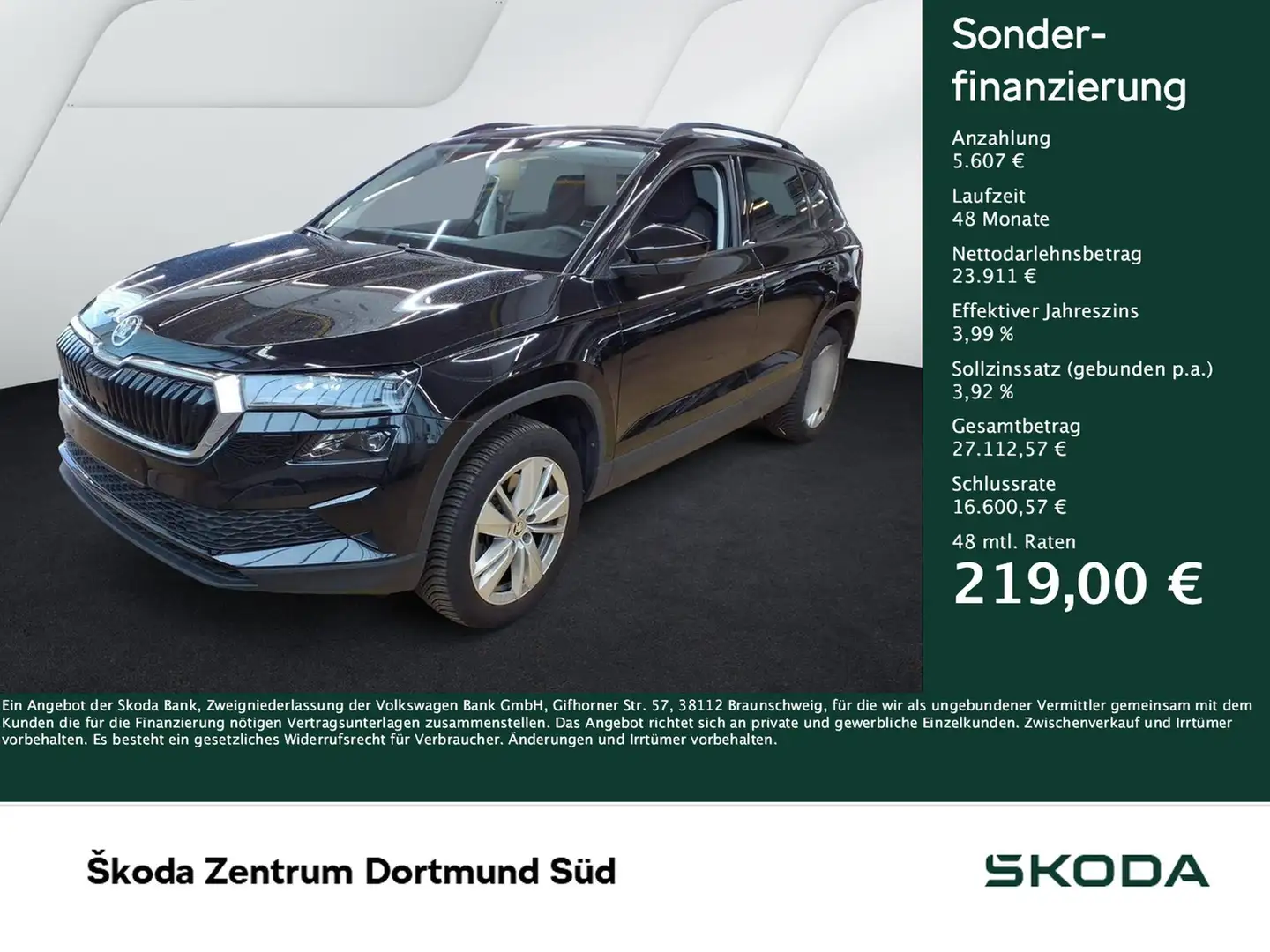 Skoda Karoq 1.5 SELECTION CAM ACC EKLAPPE NAVICOLUMBUS Schwarz - 1