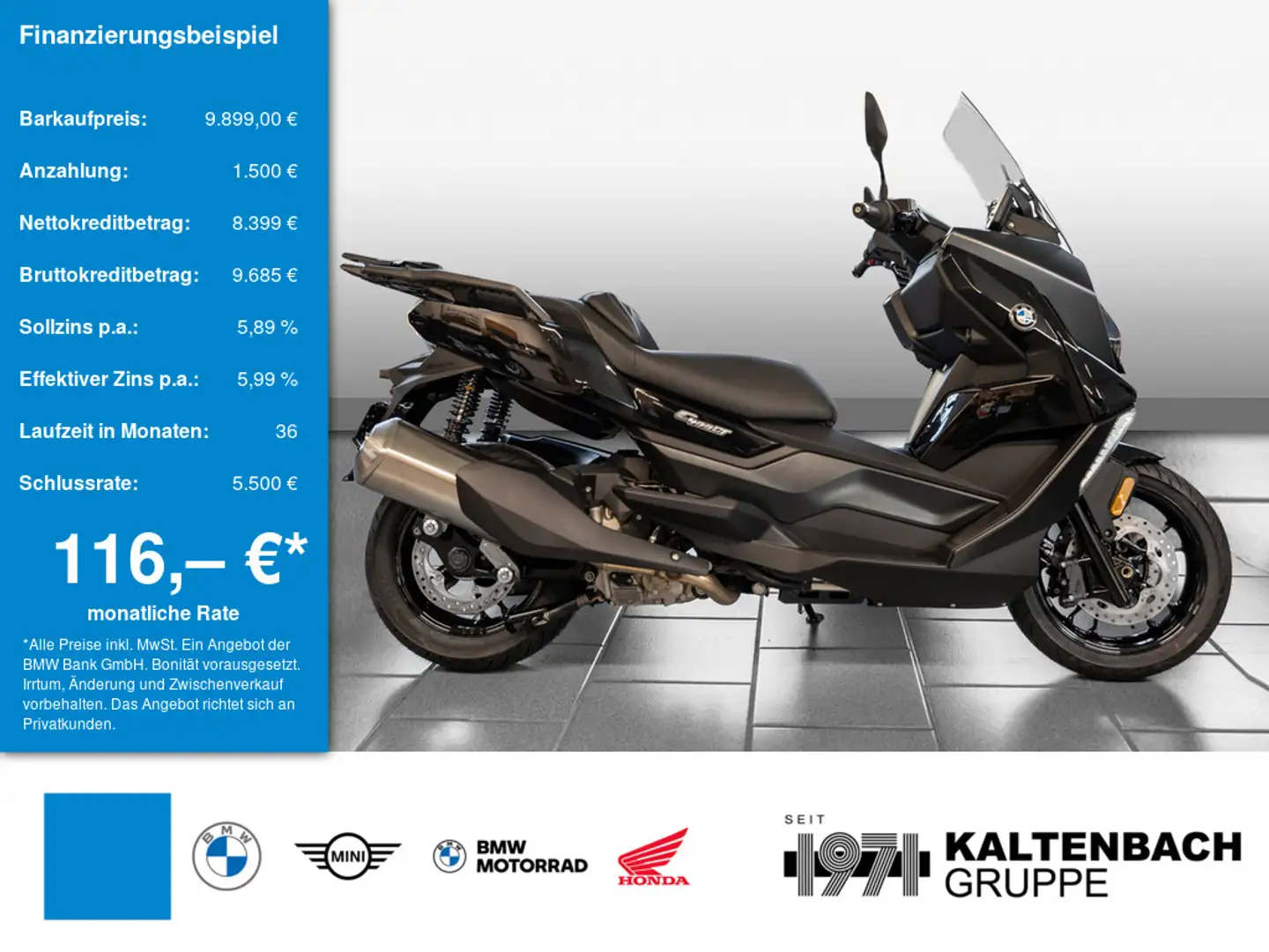 BMW C 400 GT KOMFORT-P. GRIFFHEIZUNG LED SHZ Černá - 1
